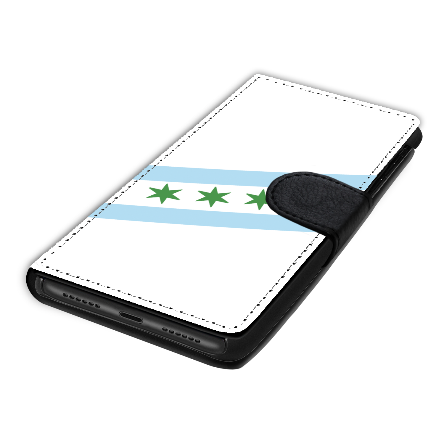 Chicago Flag St. Patty's Wallet Phone Case