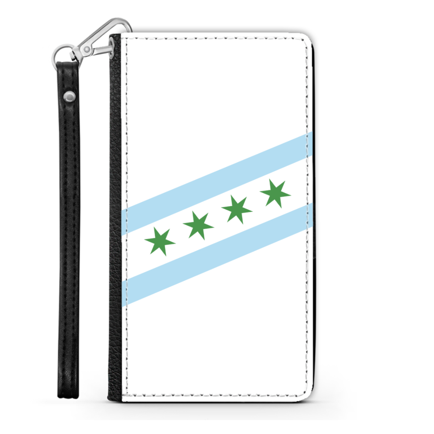 Chicago Flag St. Patty's Wallet Phone Case