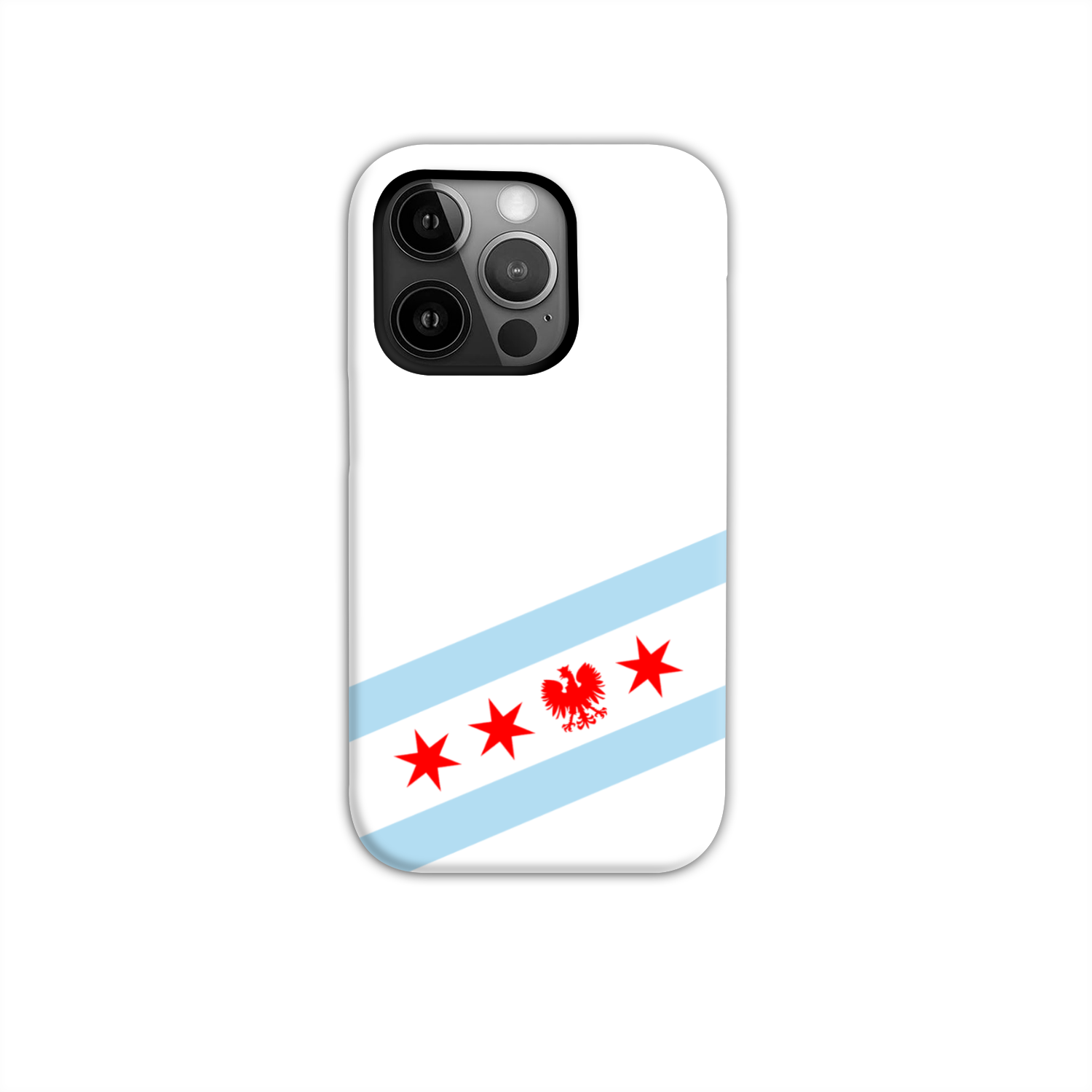 Chicago Flag Polish Single Eagle Tough Phone Case
