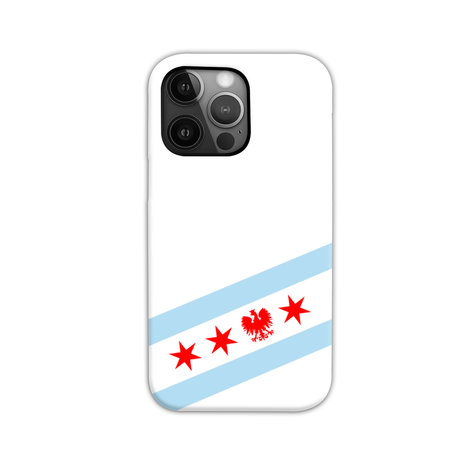 Chicago Flag Polish Single Eagle Tough Phone Case