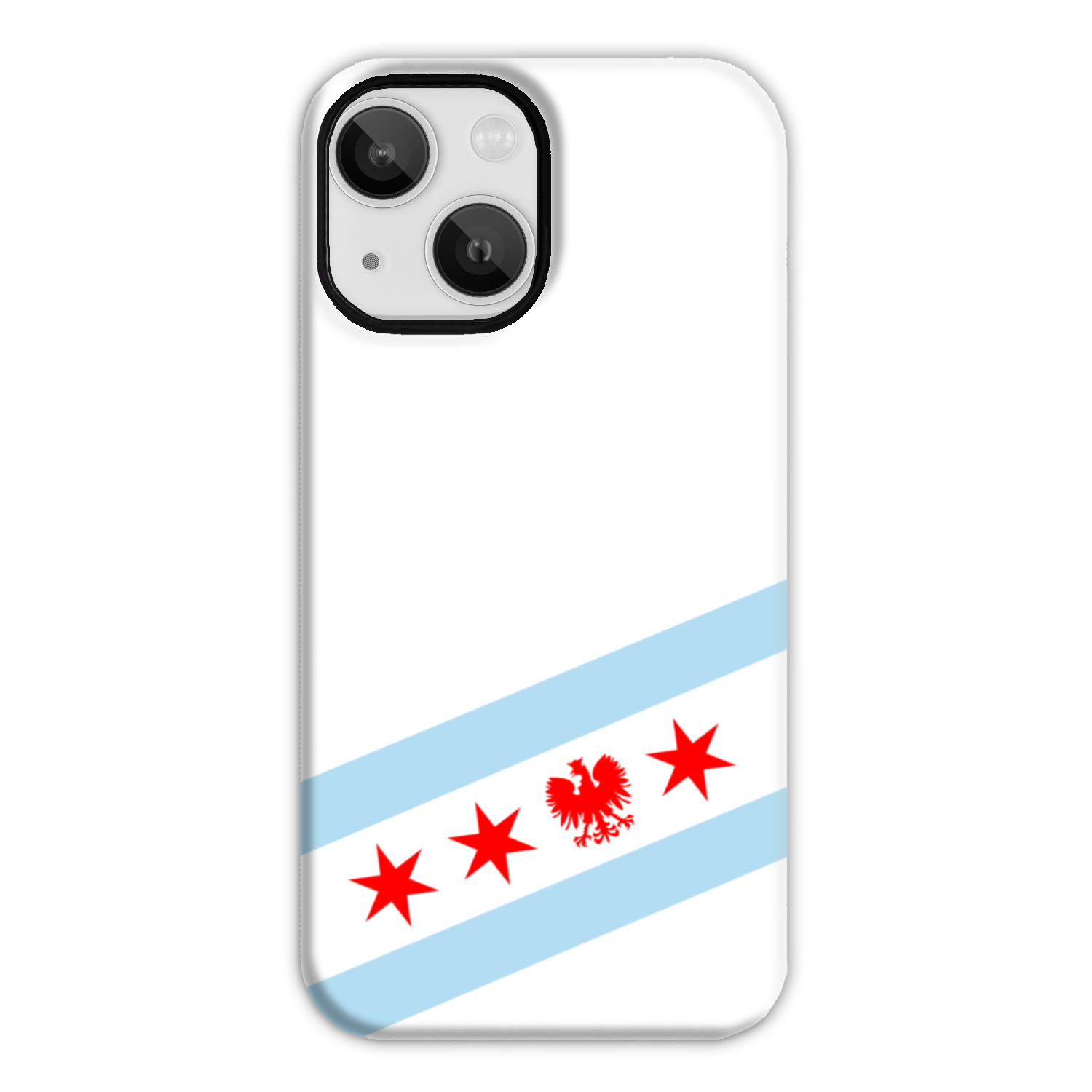 Chicago Flag Polish Single Eagle Tough Phone Case