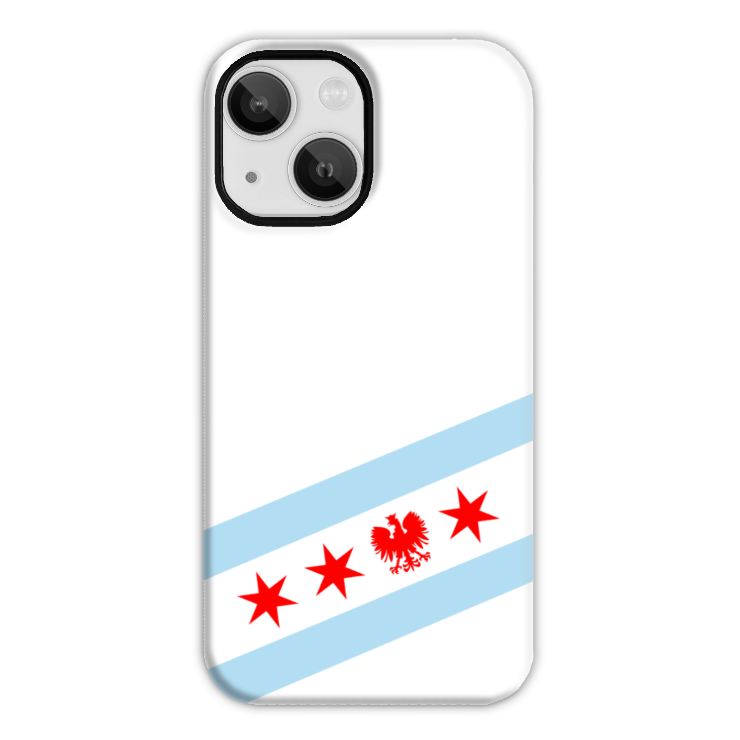 Chicago Flag Polish Single Eagle Tough Phone Case