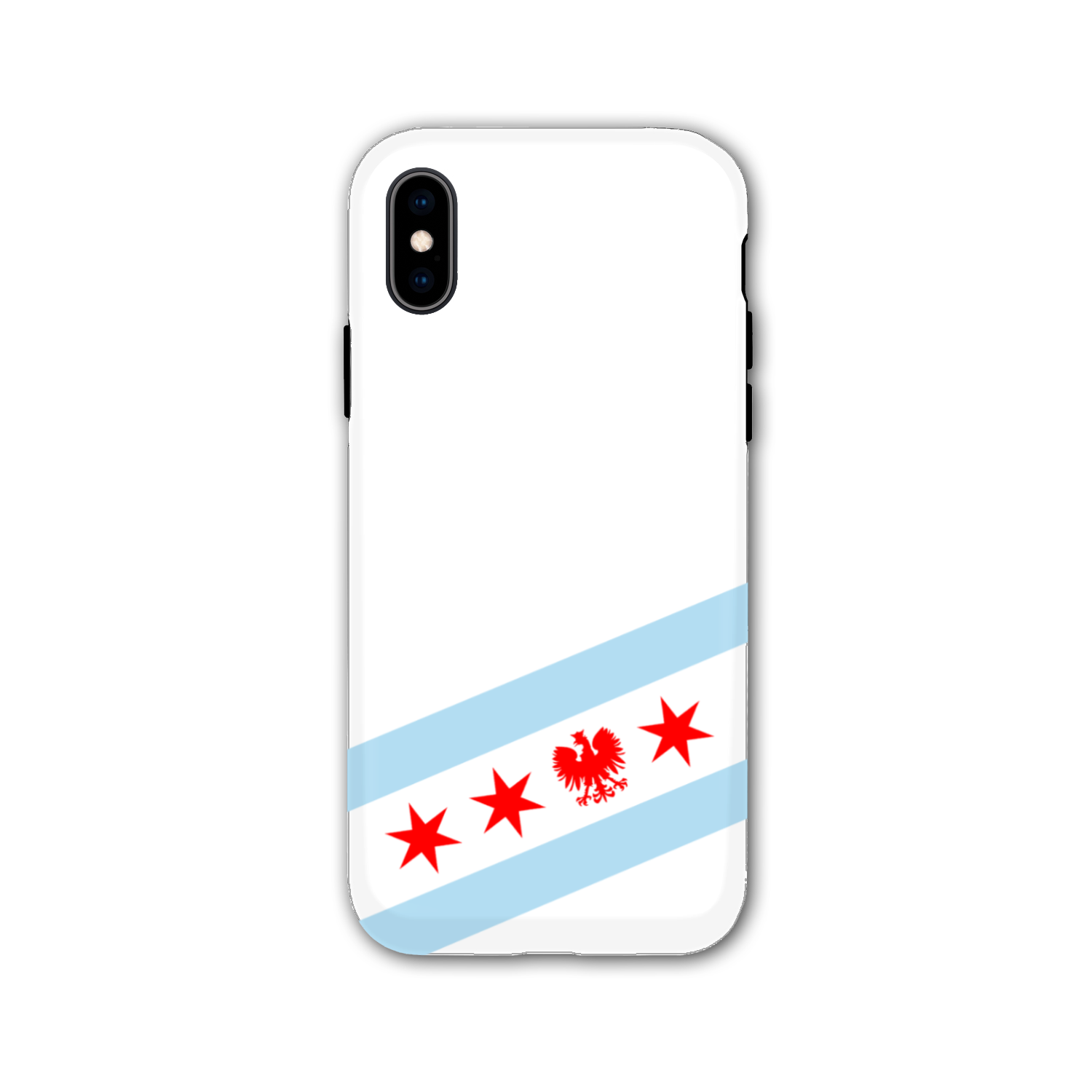 Chicago Flag Polish Single Eagle Tough Phone Case