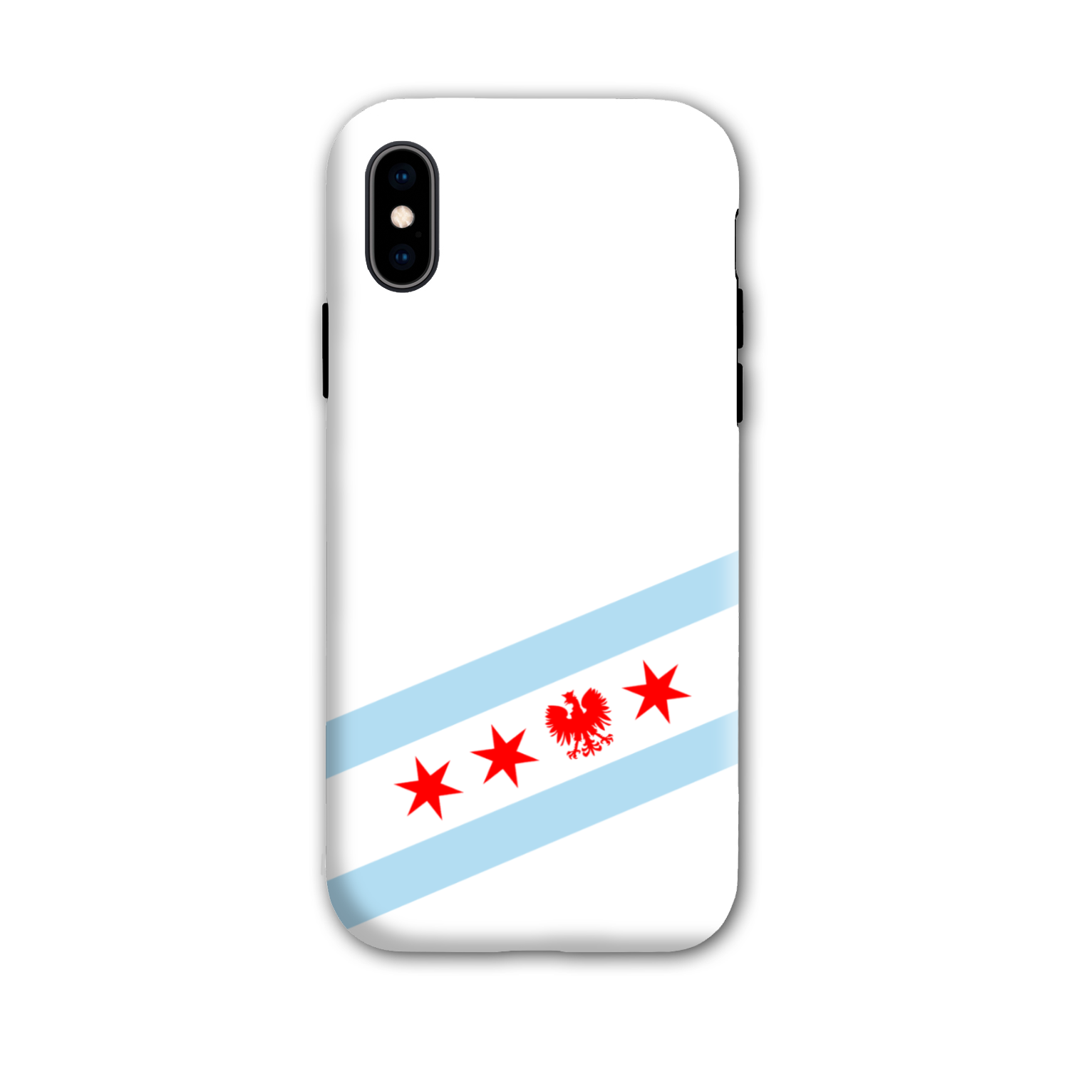 Chicago Flag Polish Single Eagle Tough Phone Case