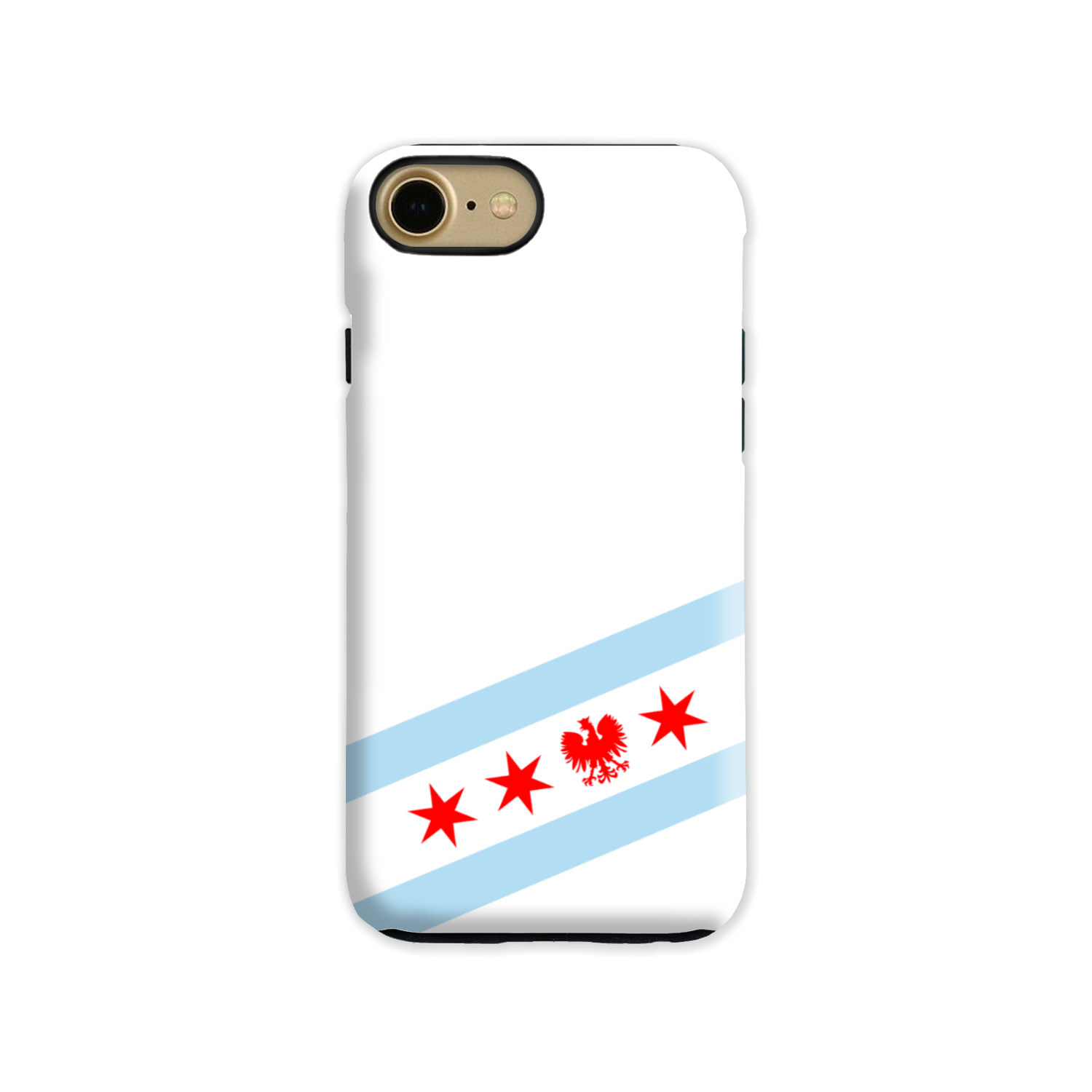 Chicago Flag Polish Single Eagle Tough Phone Case