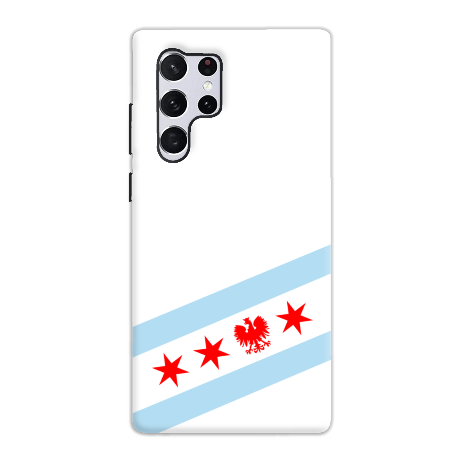 Chicago Flag Polish Single Eagle Tough Phone Case
