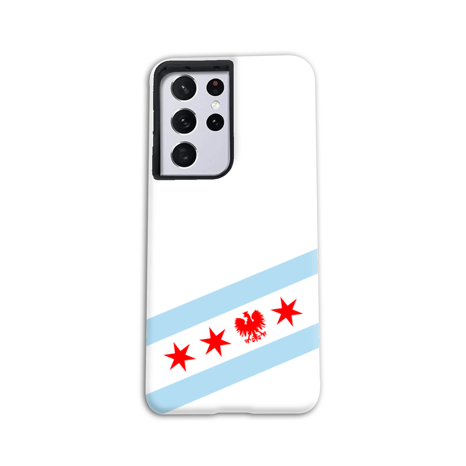 Chicago Flag Polish Single Eagle Tough Phone Case