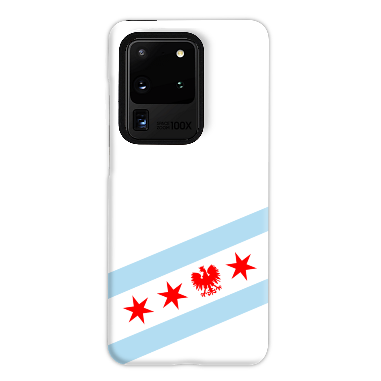 Chicago Flag Polish Single Eagle Tough Phone Case
