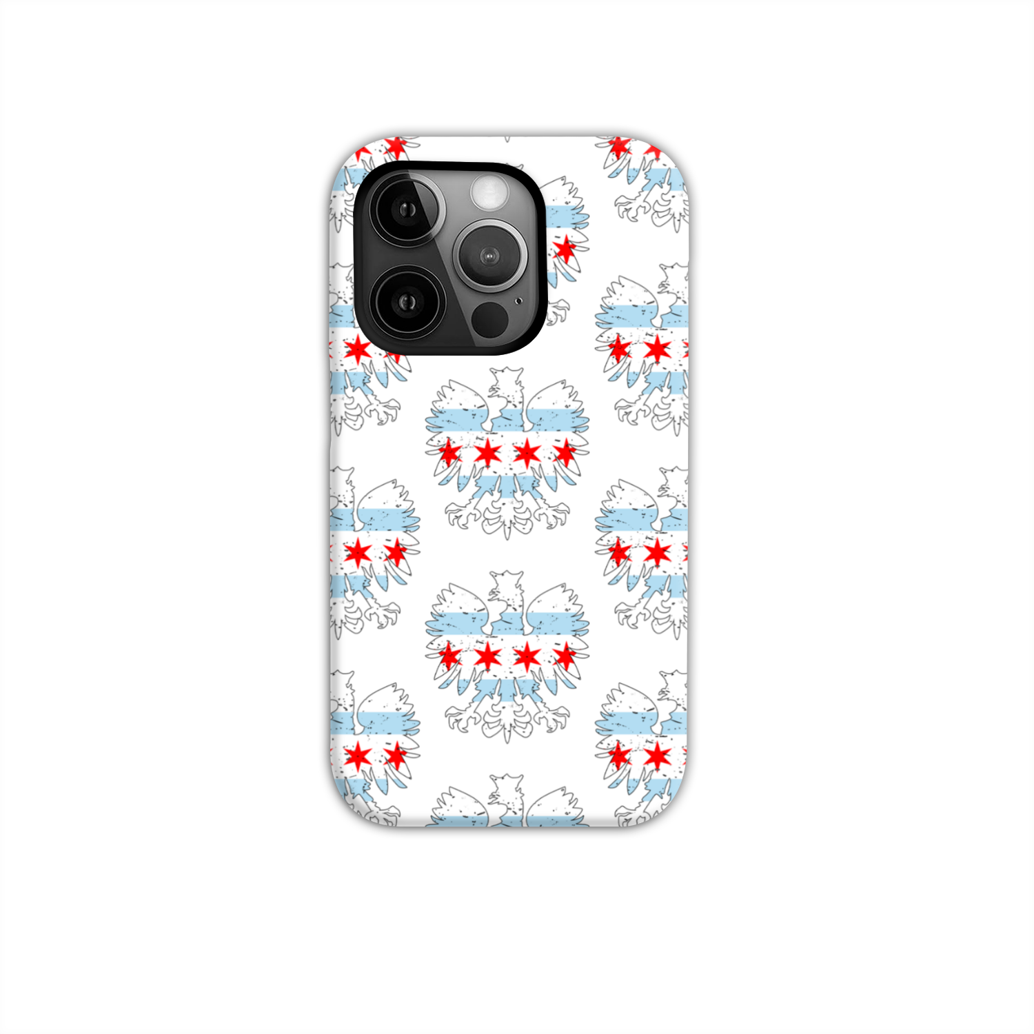 Chicago Flag Polish Eagle Tough Phone Case