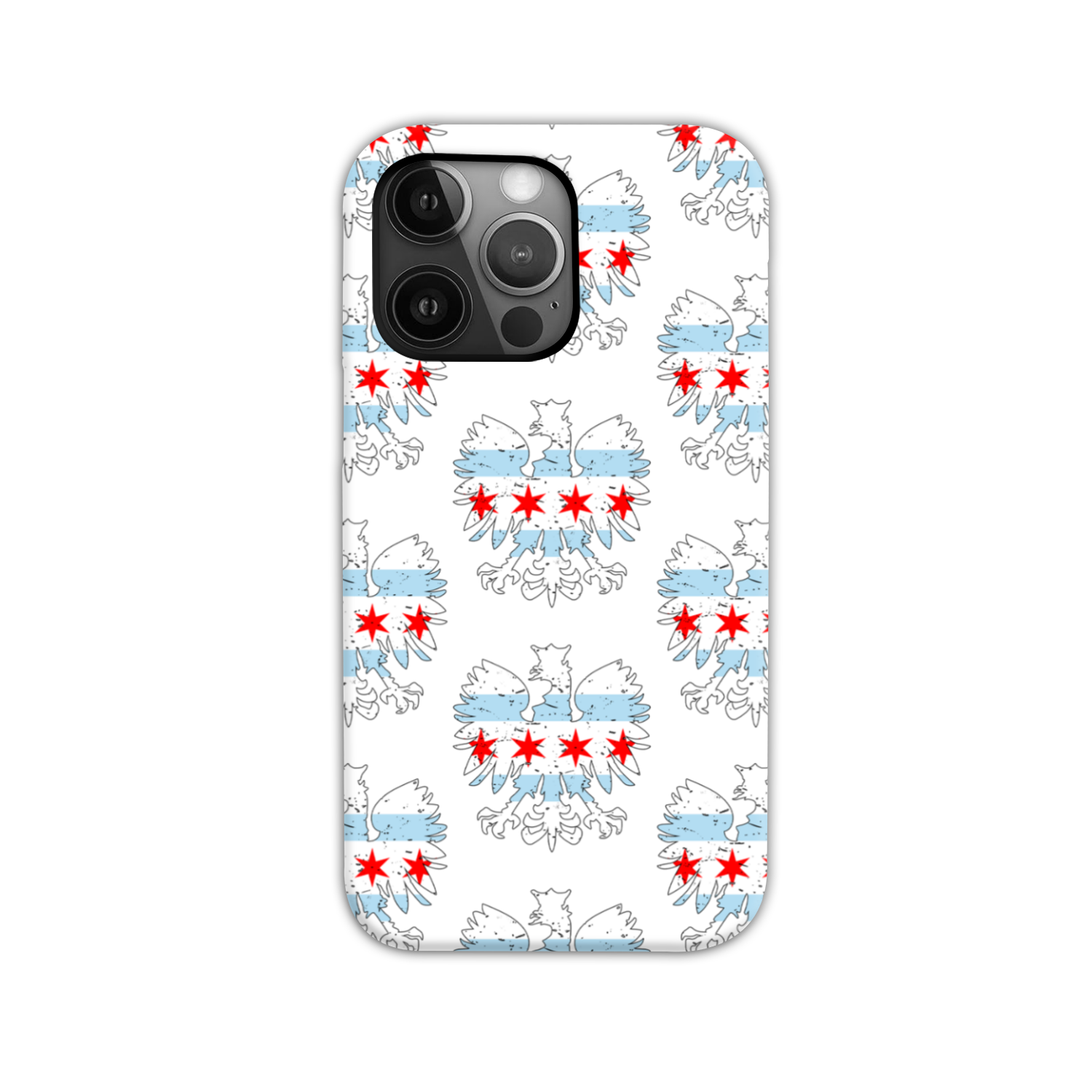 Chicago Flag Polish Eagle Tough Phone Case
