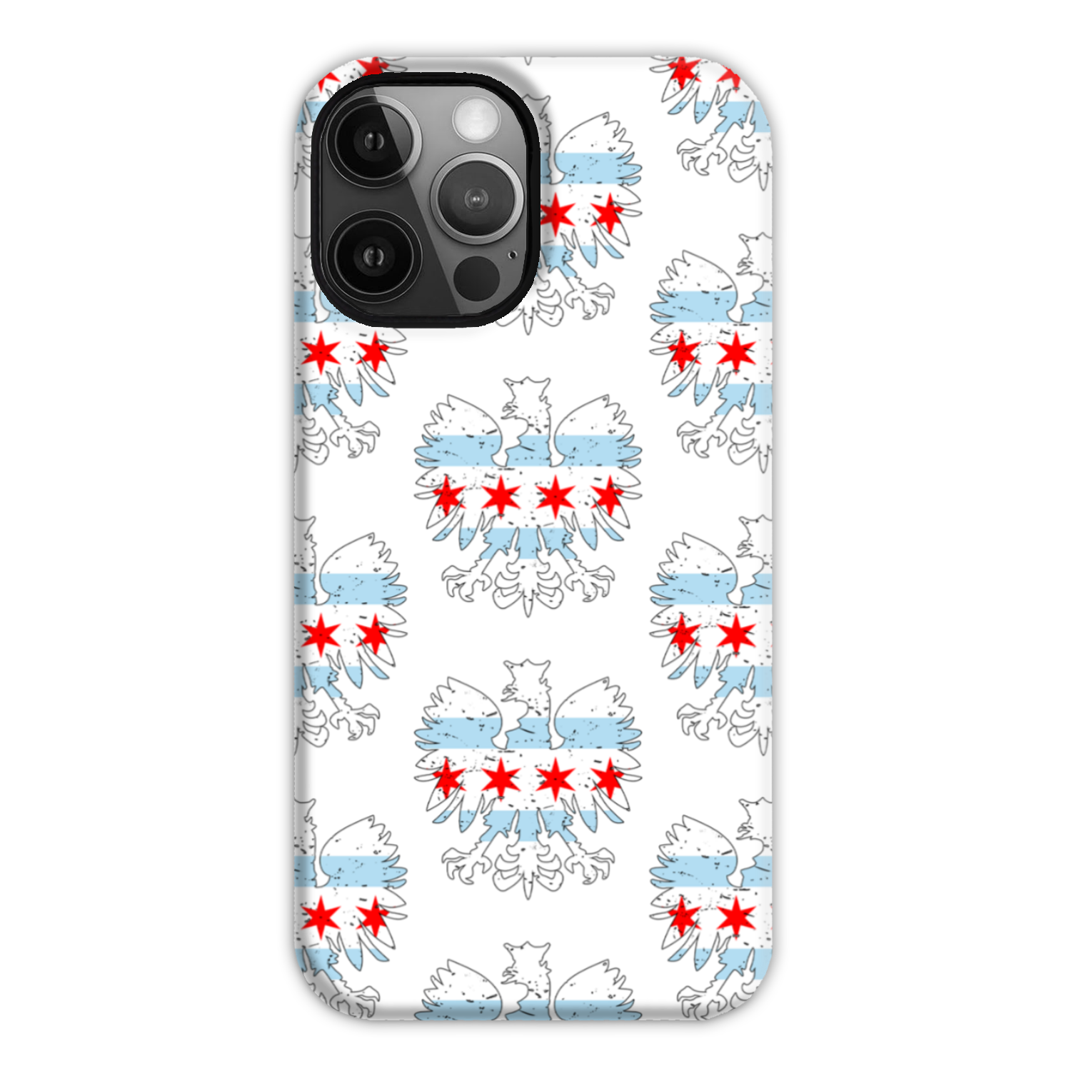 Chicago Flag Polish Eagle Tough Phone Case