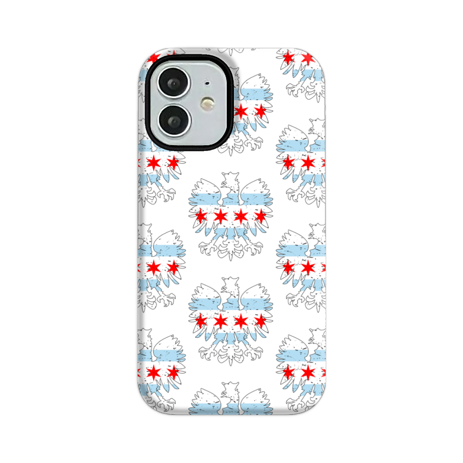Chicago Flag Polish Eagle Tough Phone Case