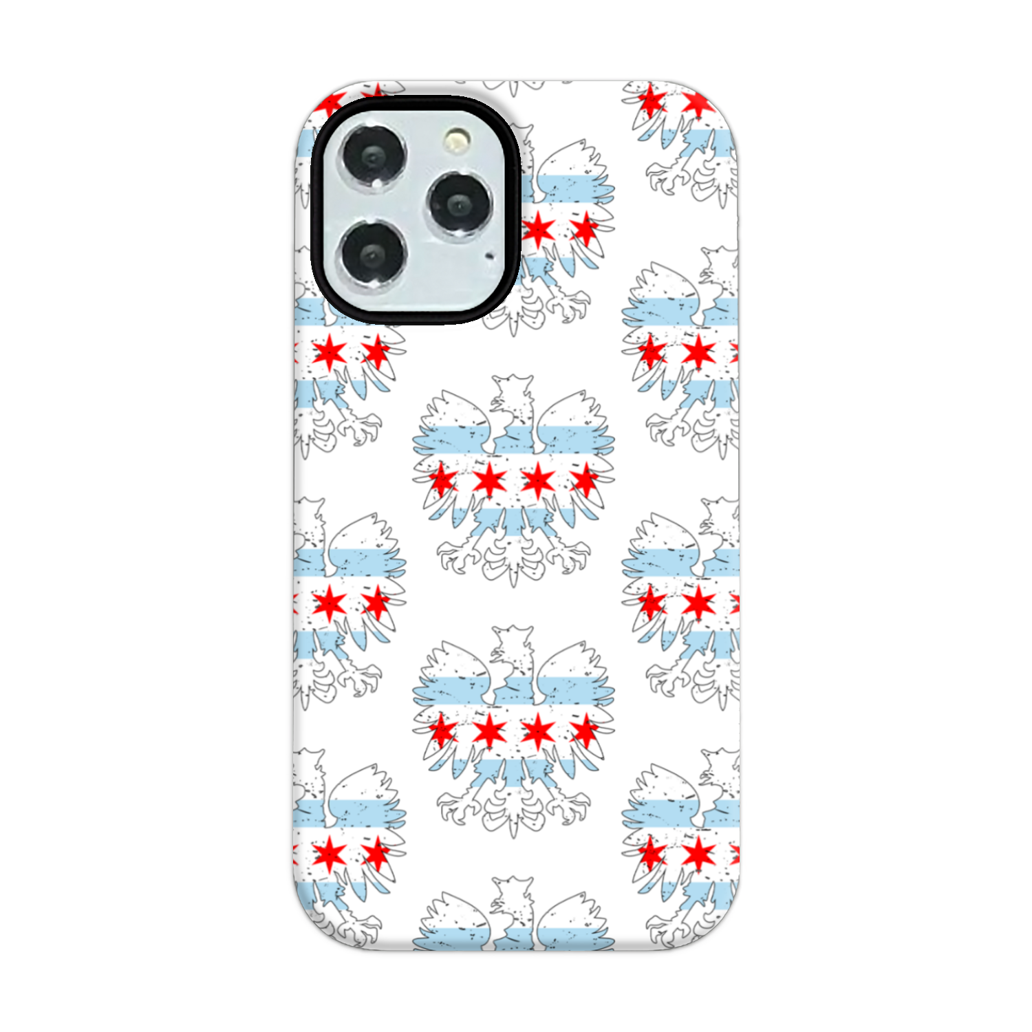 Chicago Flag Polish Eagle Tough Phone Case