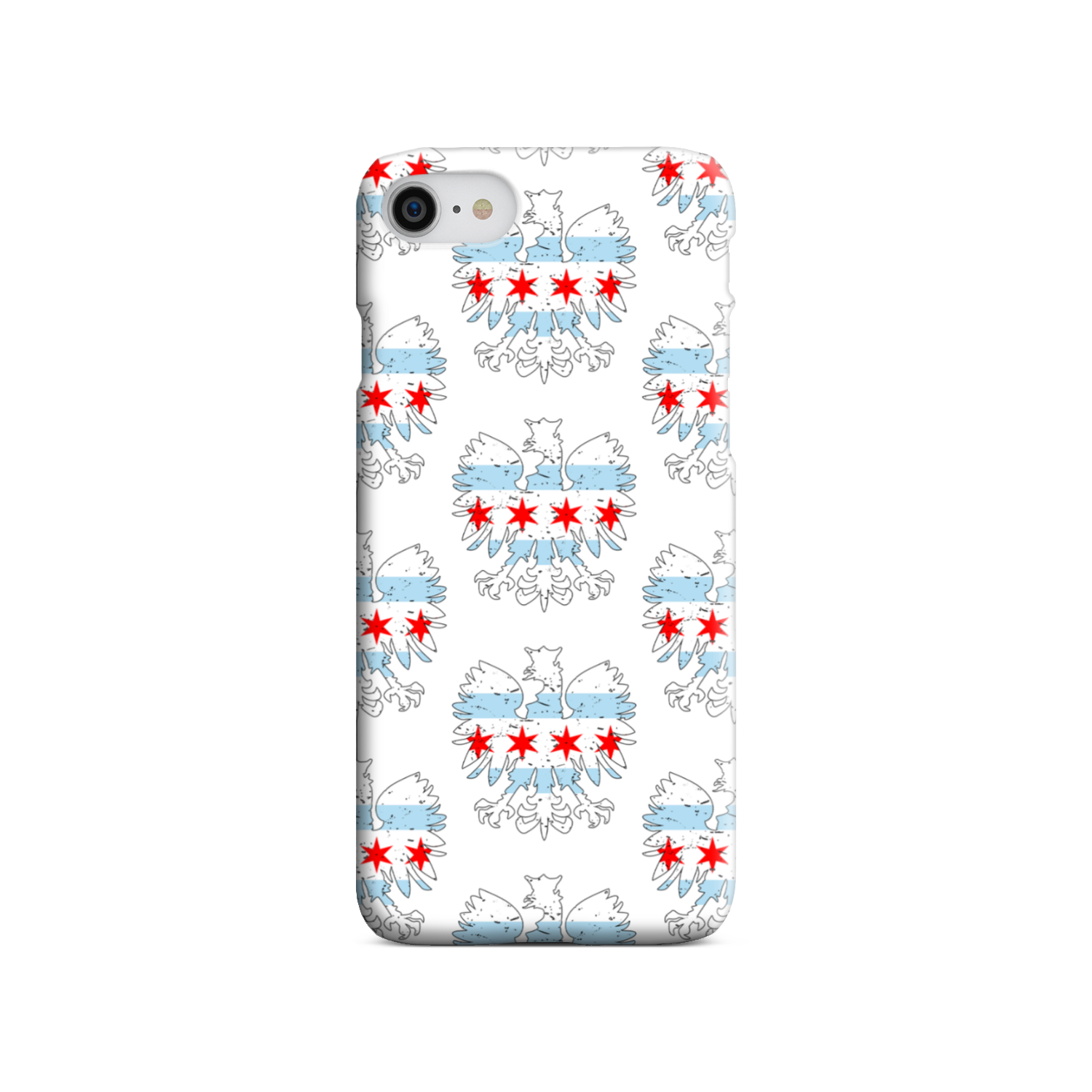 Chicago Flag Polish Eagle Tough Phone Case