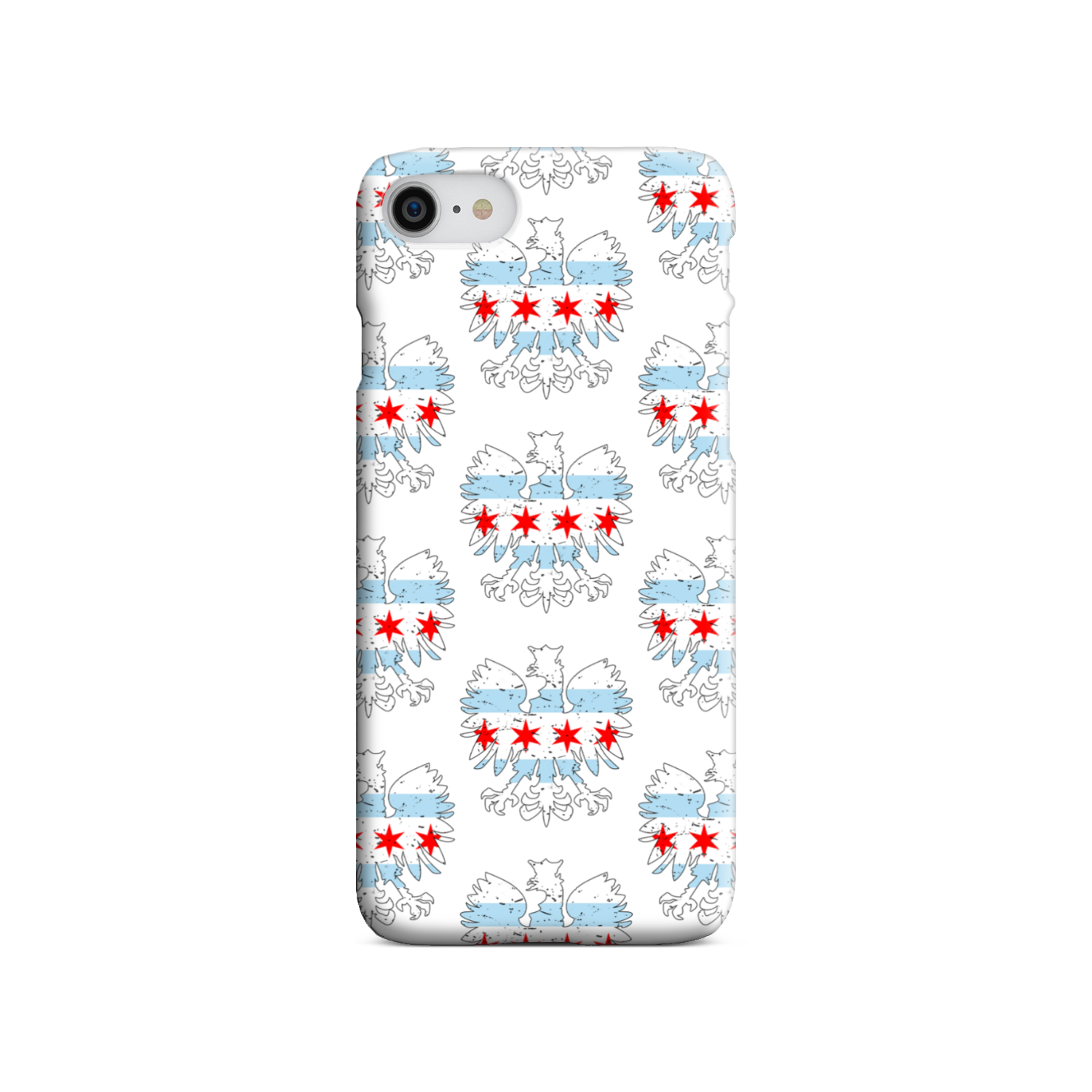 Chicago Flag Polish Eagle Tough Phone Case