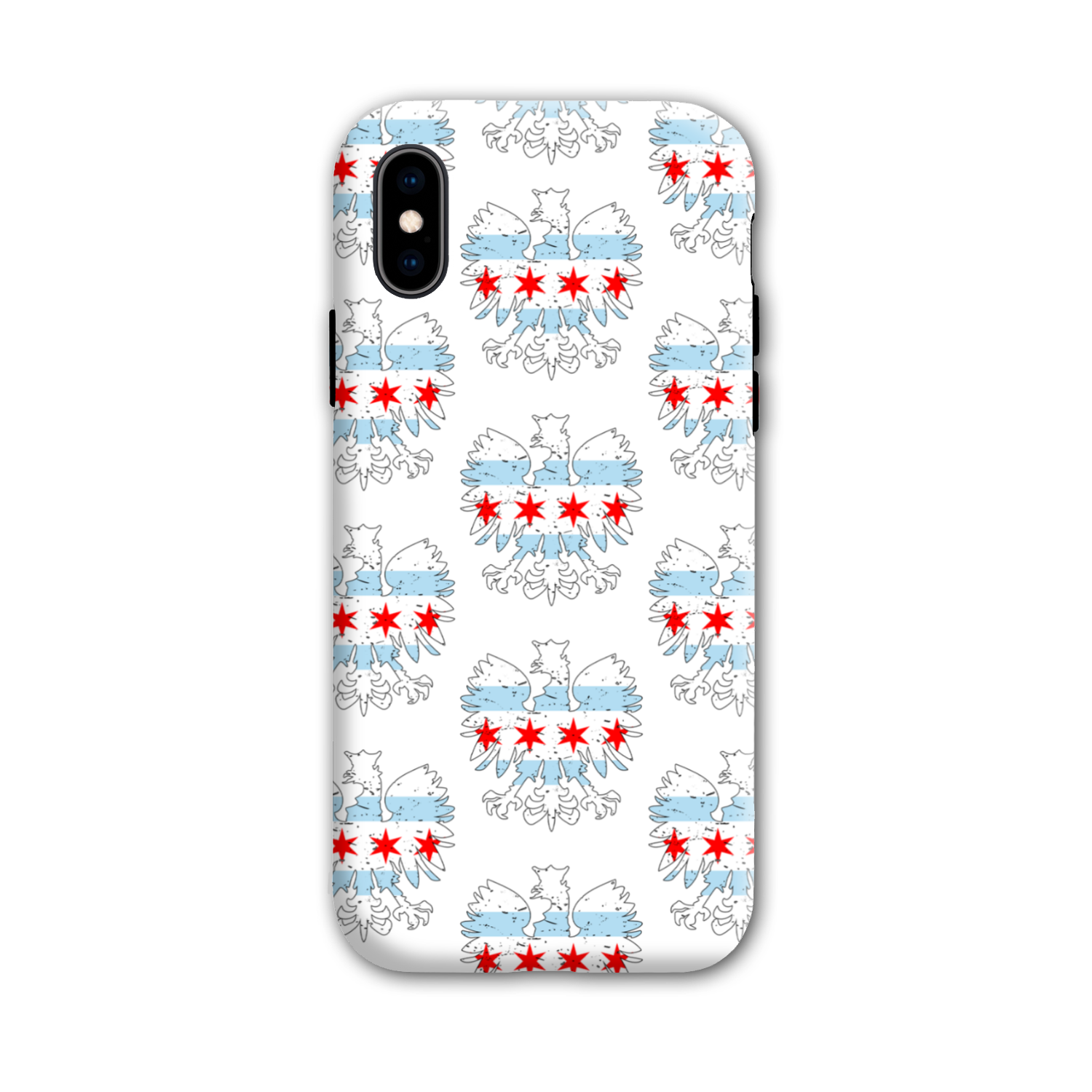 Chicago Flag Polish Eagle Tough Phone Case