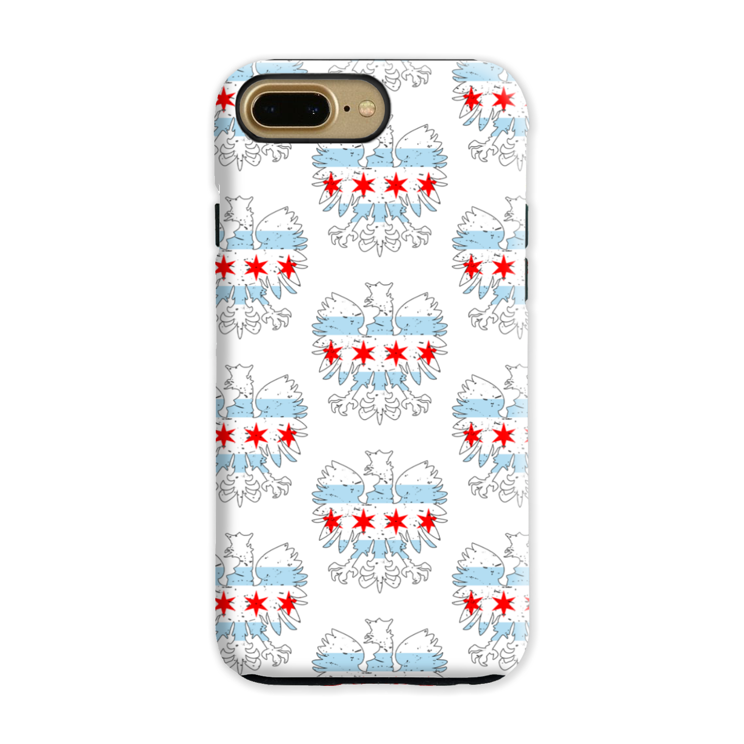 Chicago Flag Polish Eagle Tough Phone Case