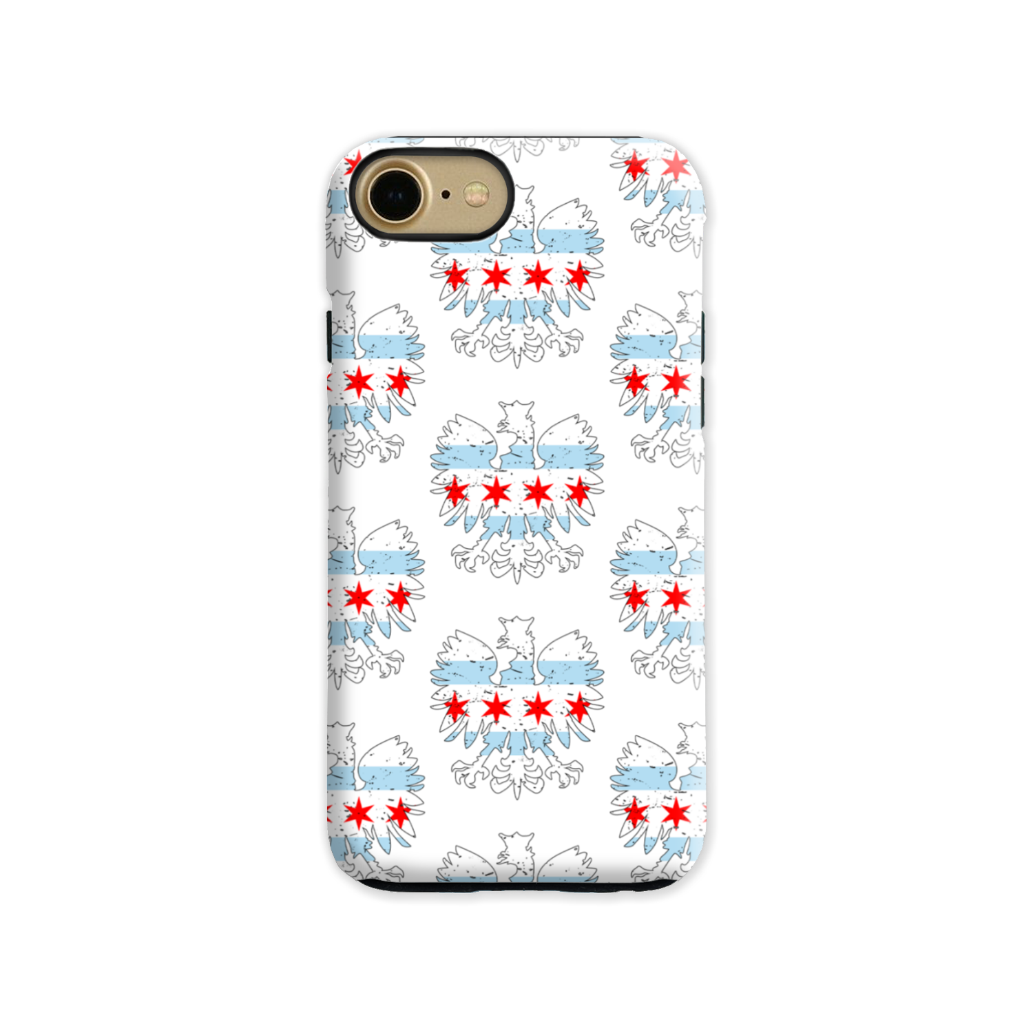 Chicago Flag Polish Eagle Tough Phone Case