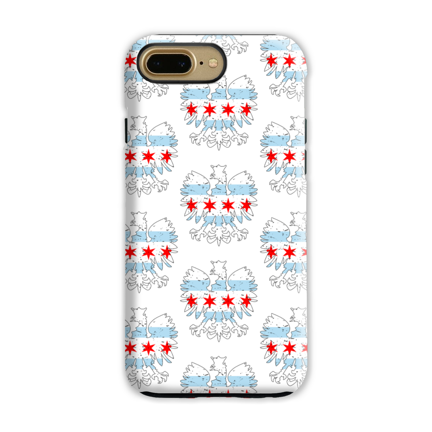 Chicago Flag Polish Eagle Tough Phone Case