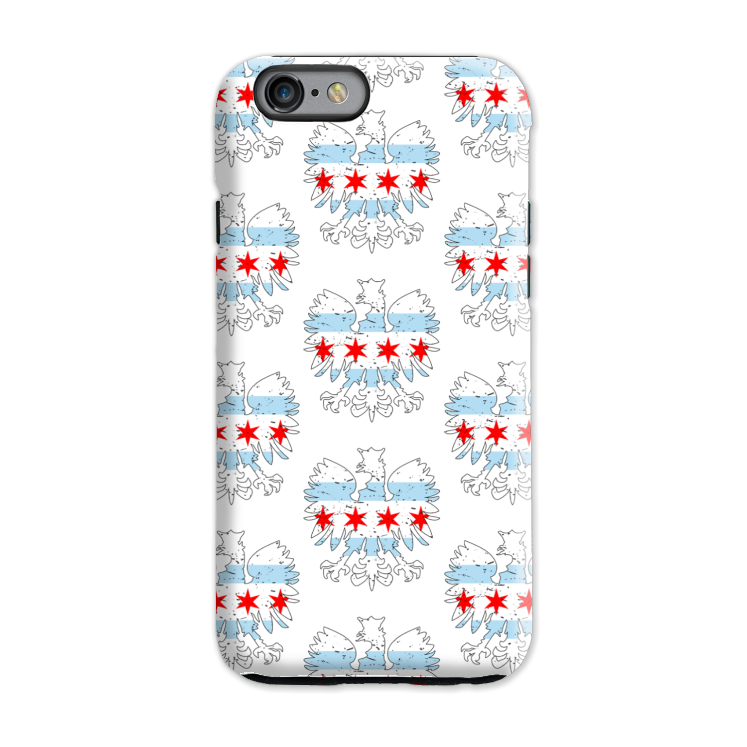 Chicago Flag Polish Eagle Tough Phone Case