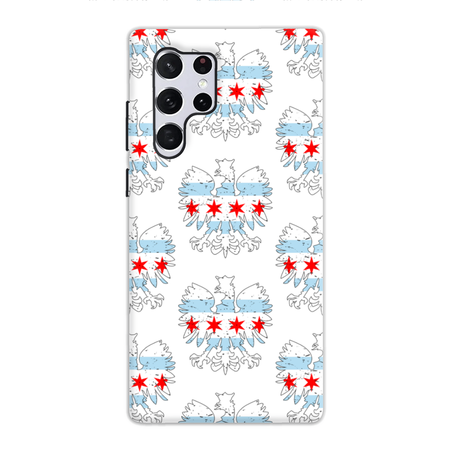 Chicago Flag Polish Eagle Tough Phone Case