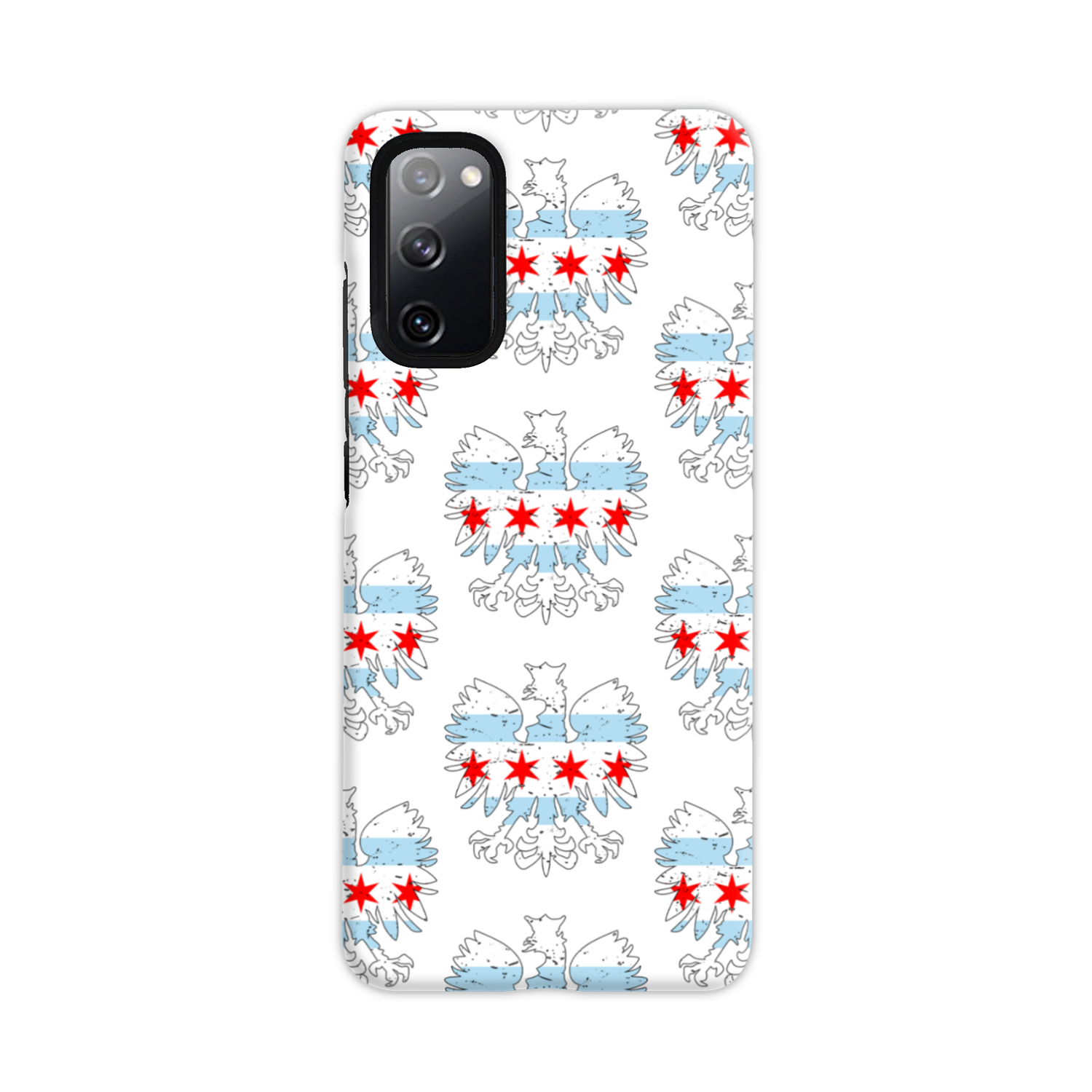 Chicago Flag Polish Eagle Tough Phone Case
