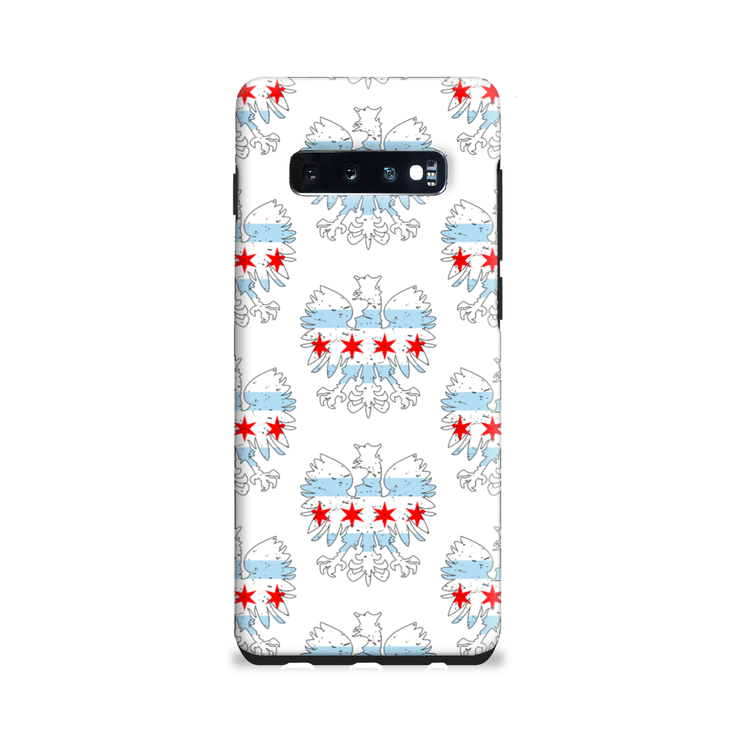 Chicago Flag Polish Eagle Tough Phone Case