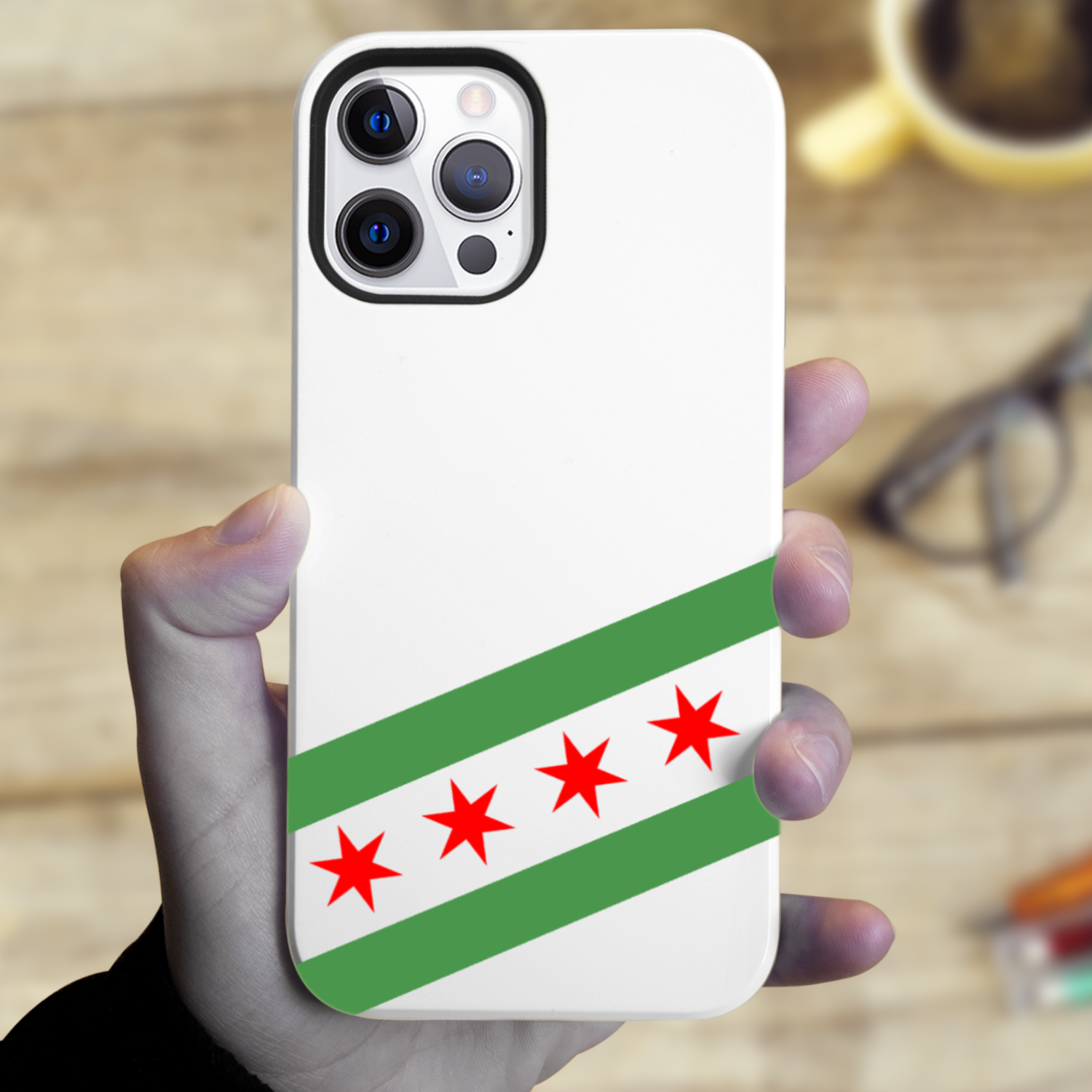 Chicago Flag Green River Tough Phone Case