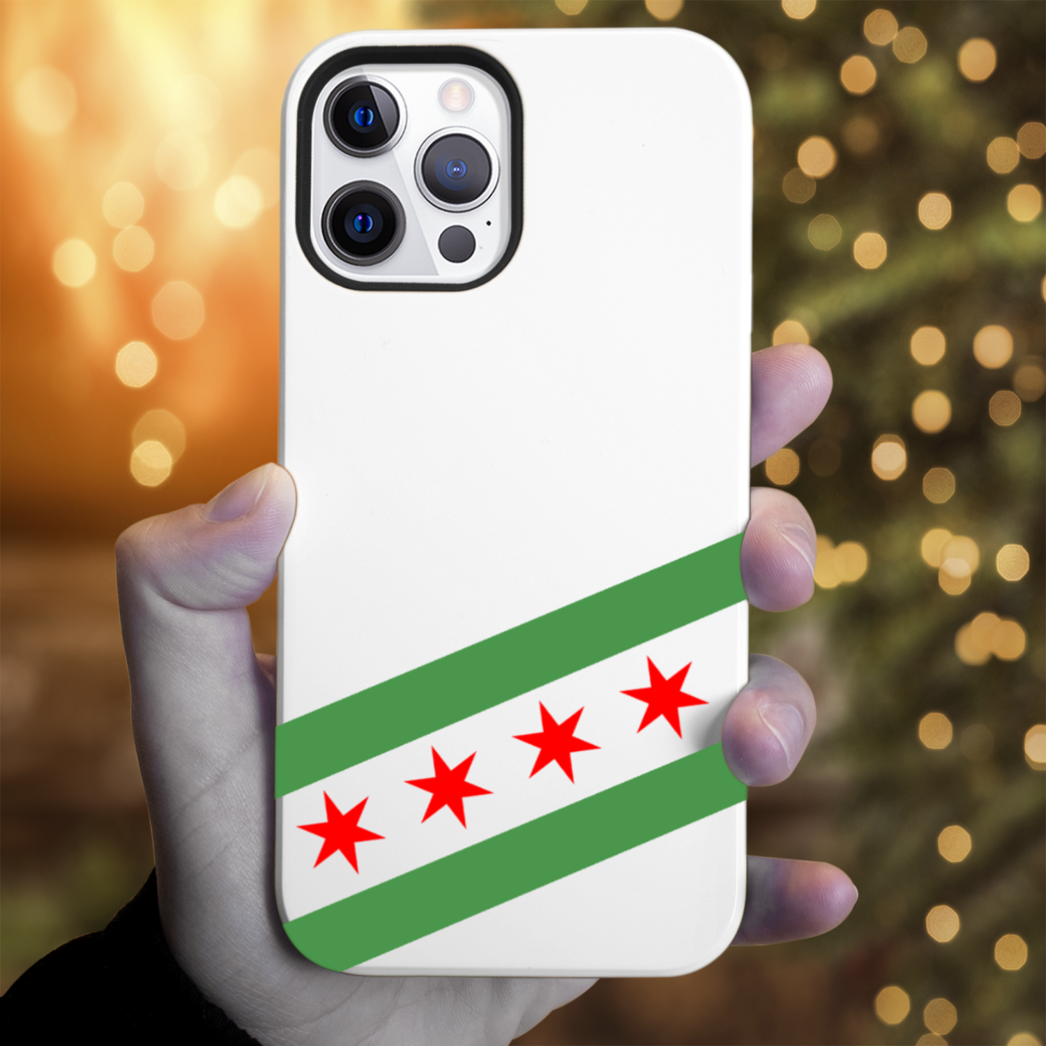 Chicago Flag Green River Tough Phone Case