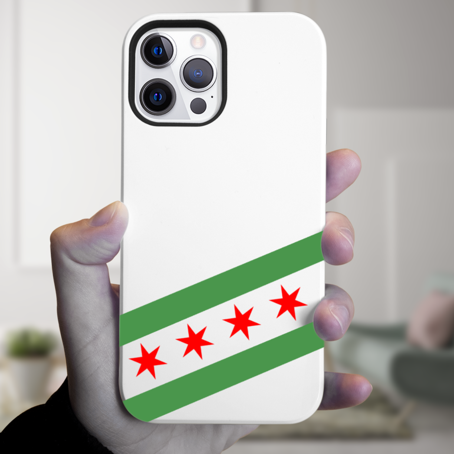 Chicago Flag Green River Tough Phone Case