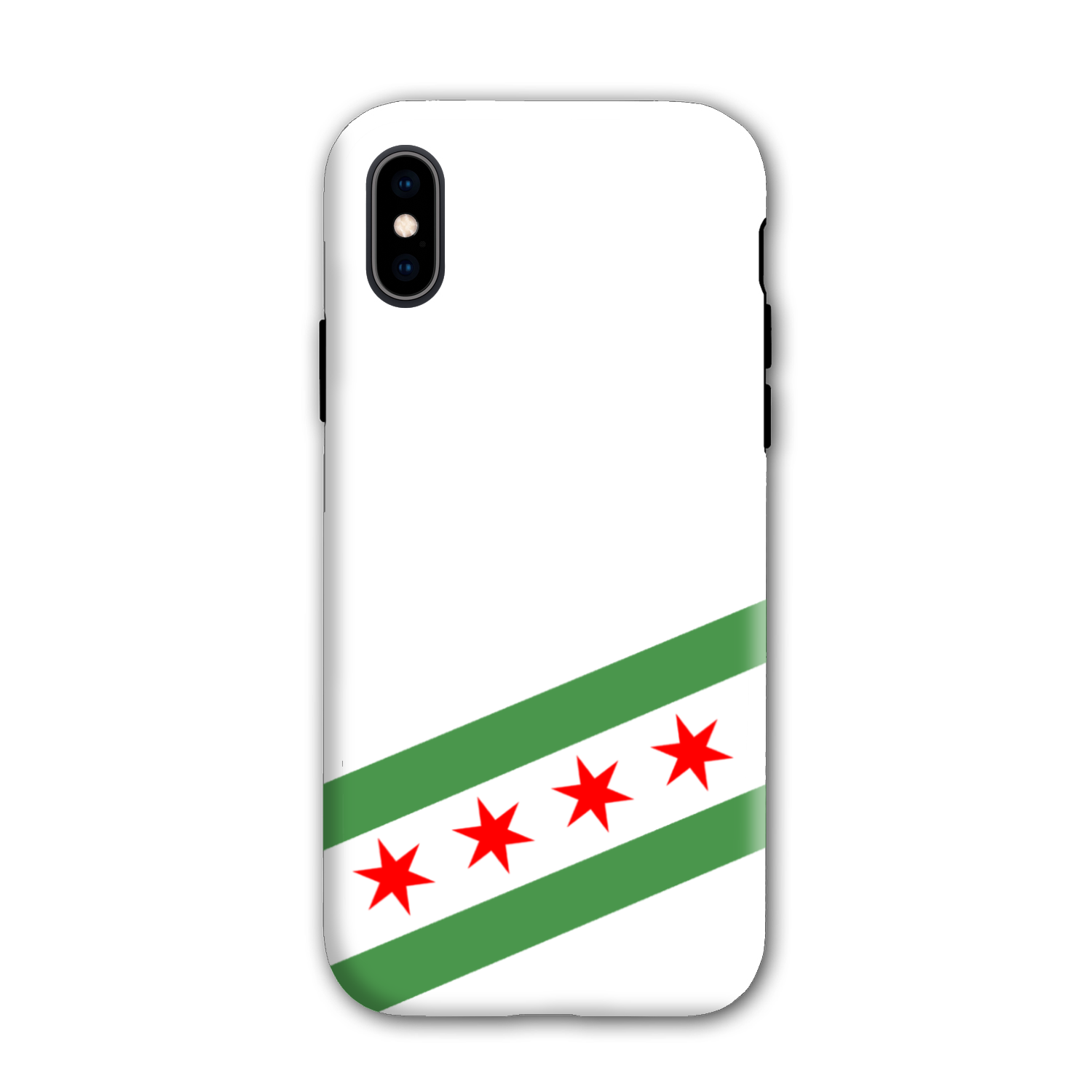 Chicago Flag Green River Tough Phone Case