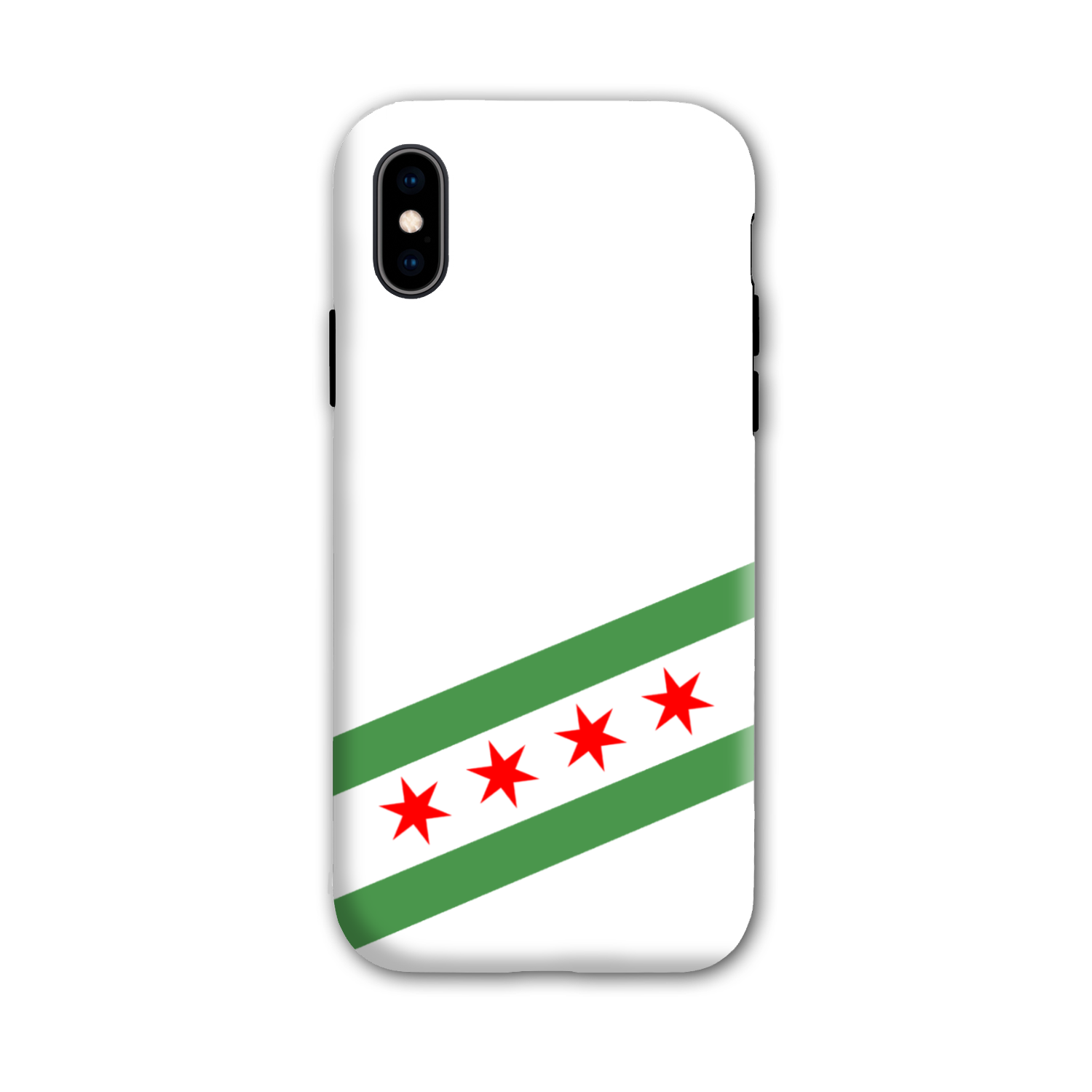 Chicago Flag Green River Tough Phone Case