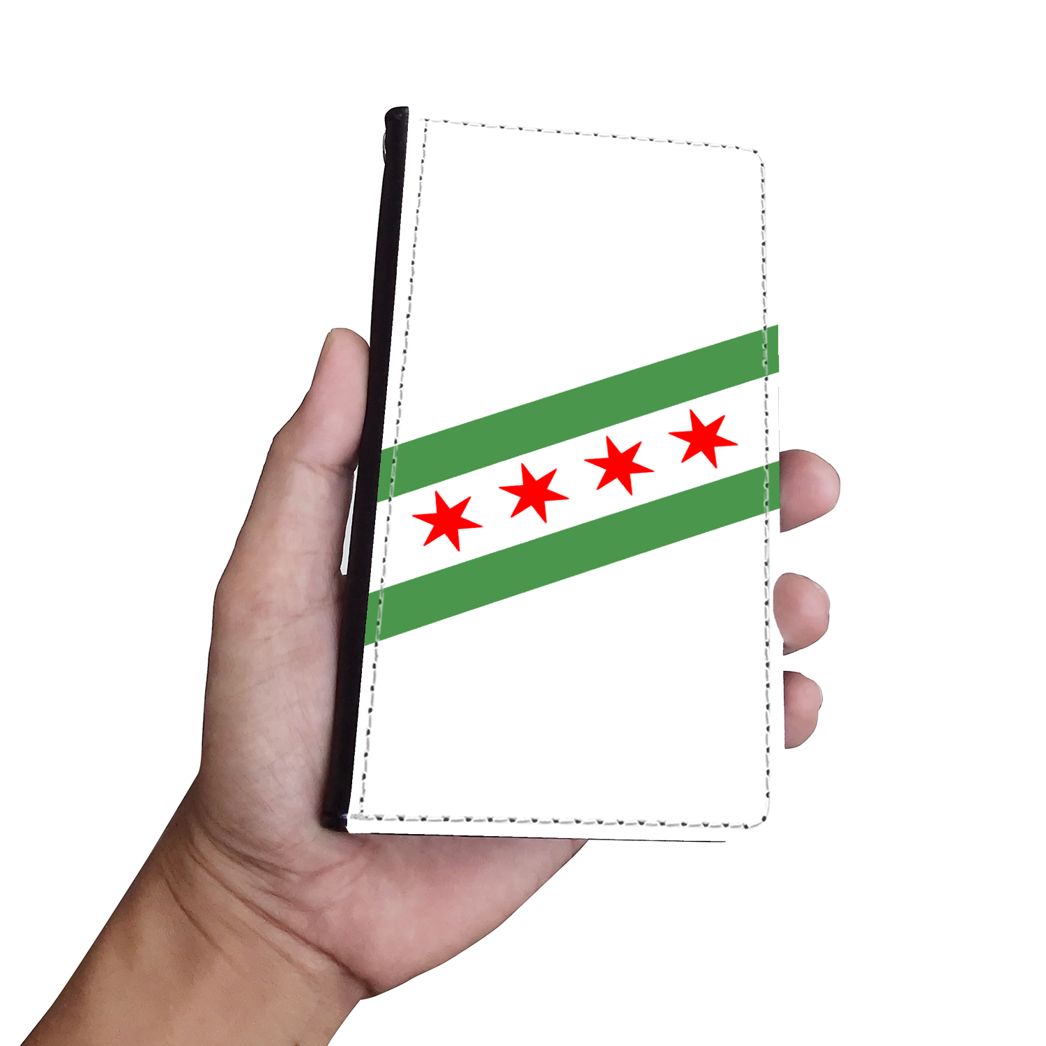 Chicago Flag Green River Phone Case