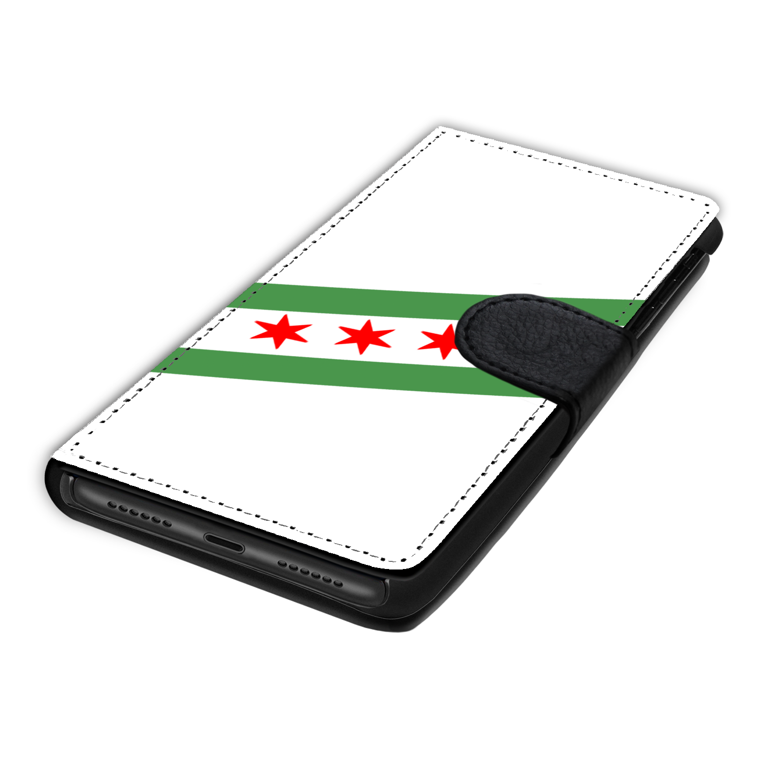 Chicago Flag Green River Phone Case