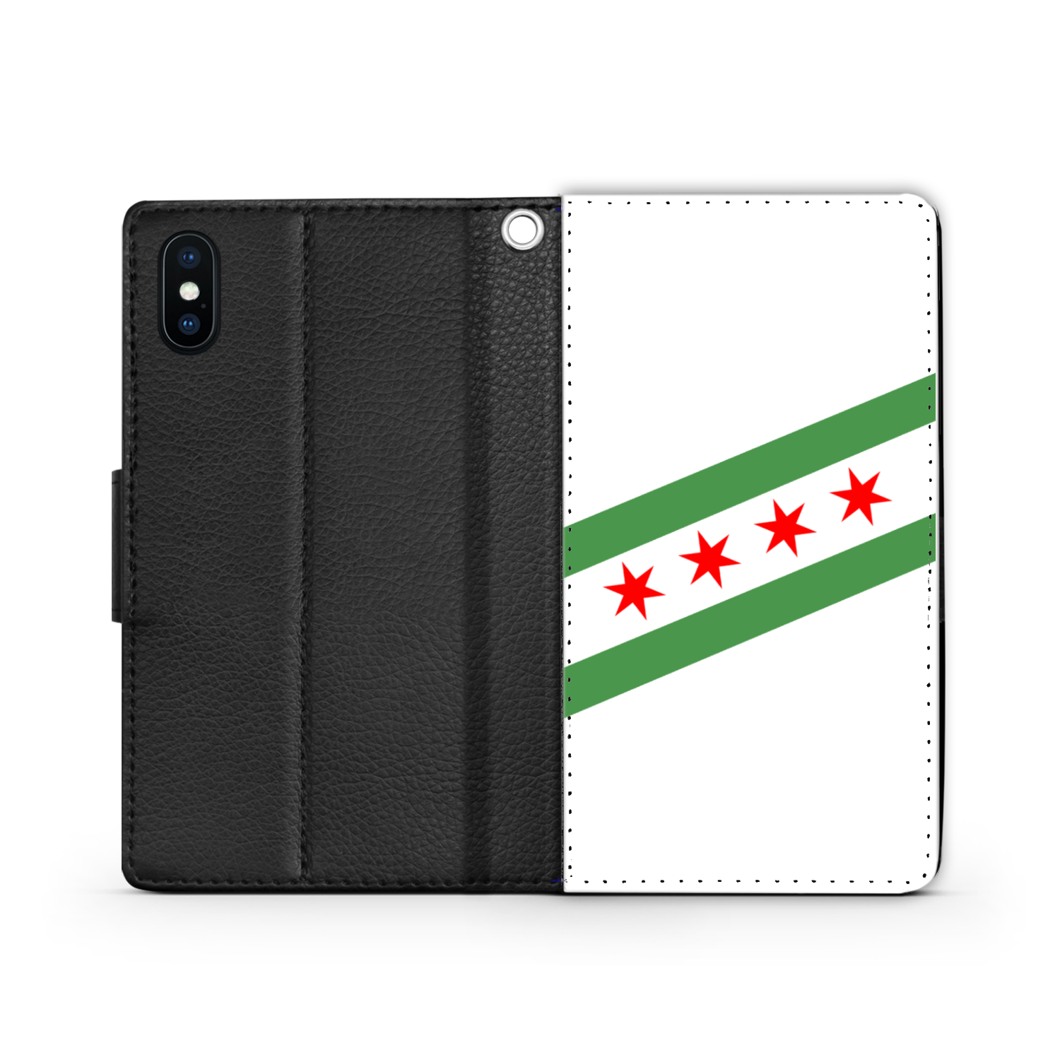 Chicago Flag Green River Phone Case