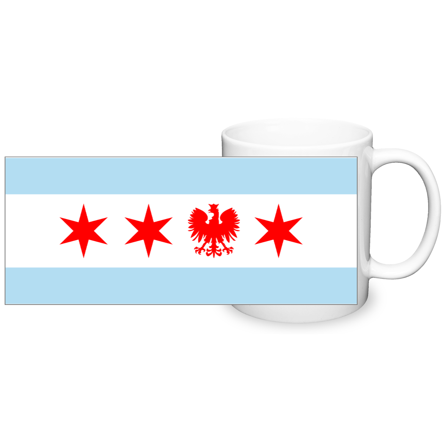 Chicago Flag Polish Single Eagle 11oz Mug