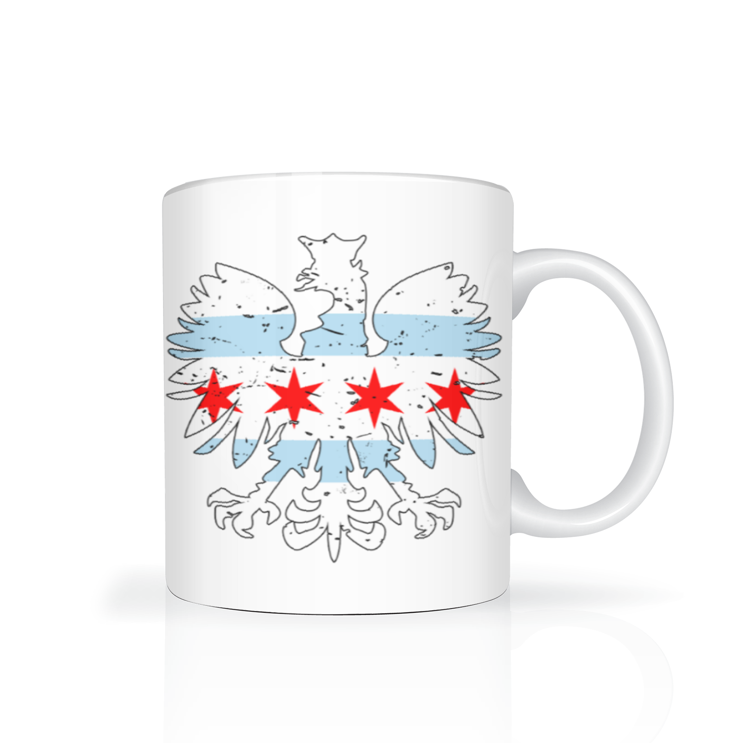 Chicago Flag Polish Eagle 11oz Mug