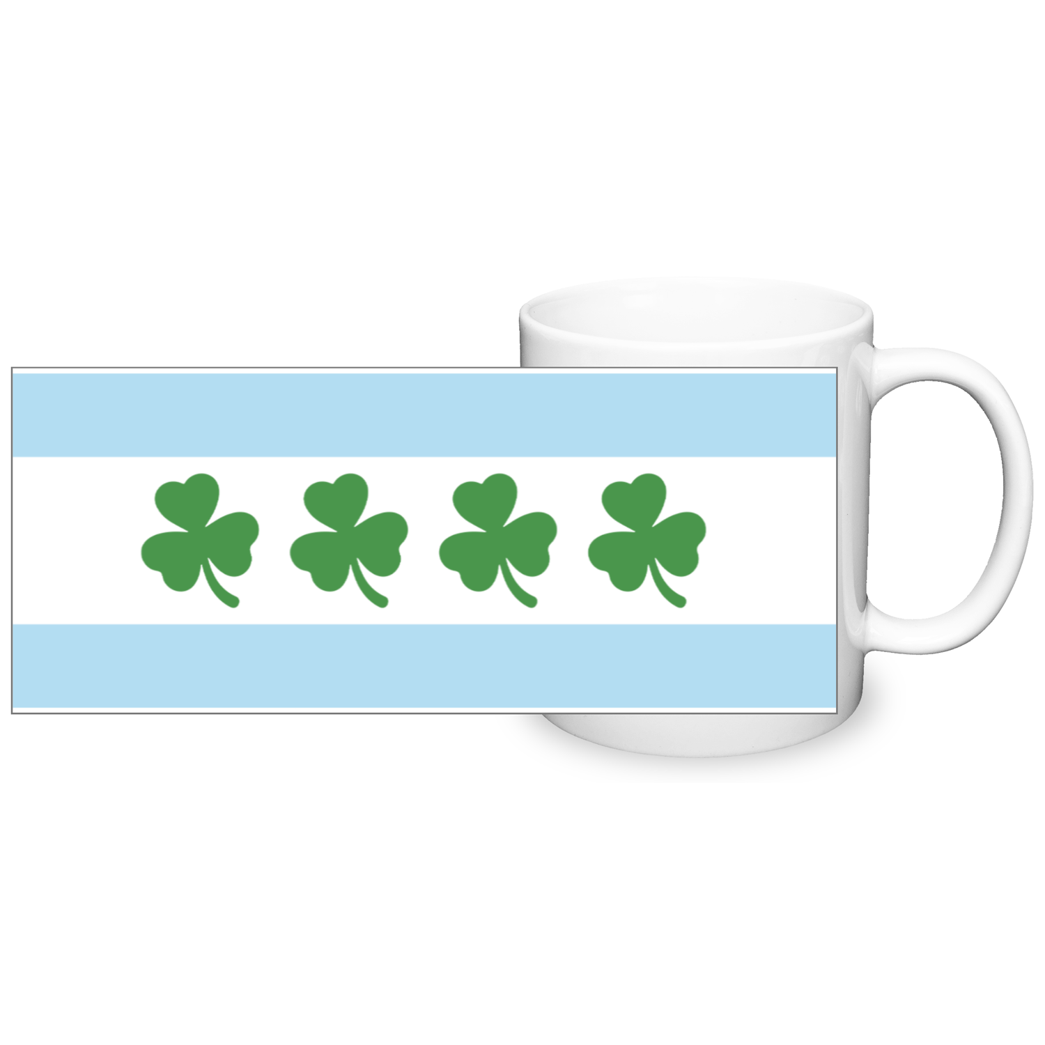 Chicago Flag Shamrock 11oz Mug