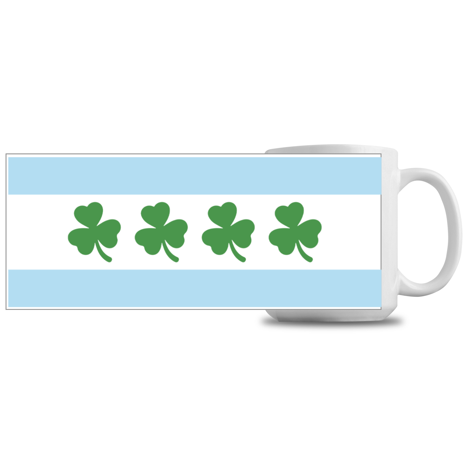 Chicago Flag Shamrock 15oz mug