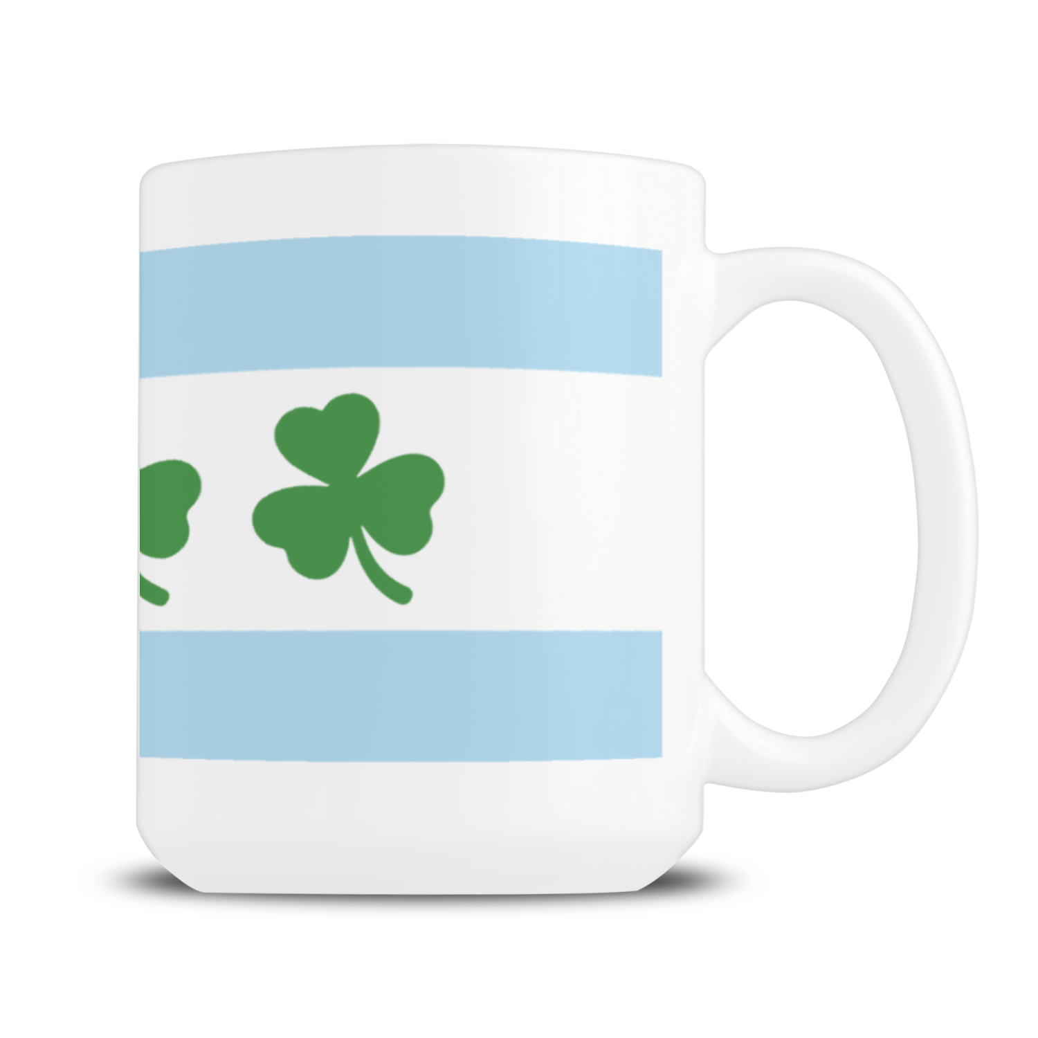 Chicago Flag Shamrock 15oz mug