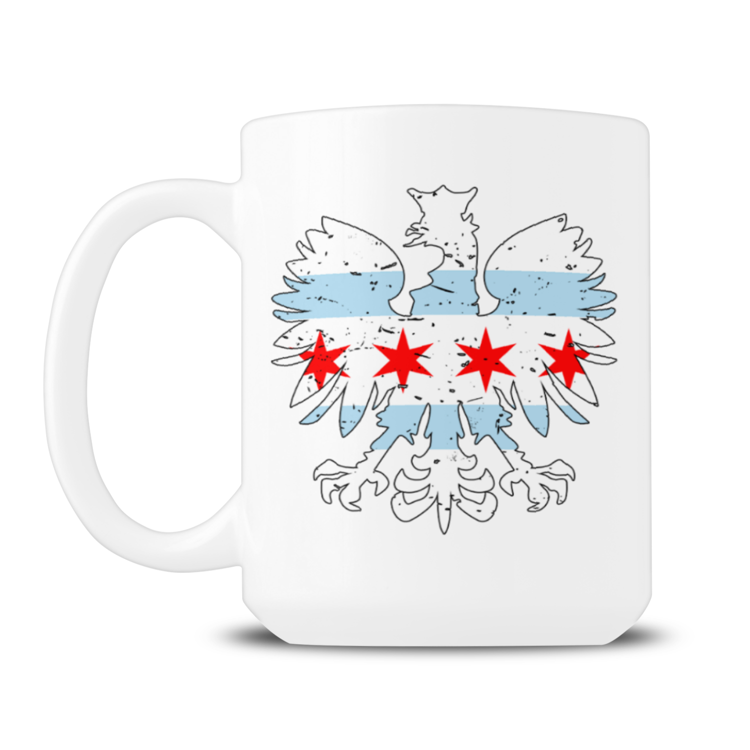 Chicago Flag Polish Eagle 15oz Mug