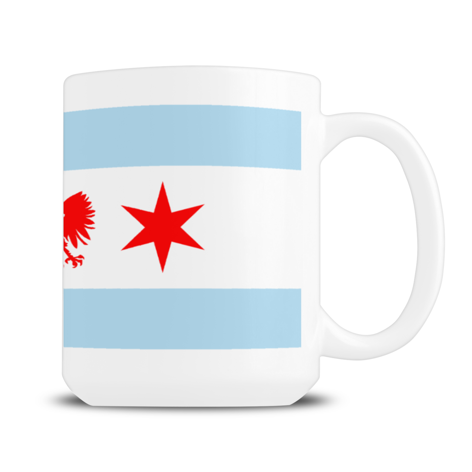 Chicago Flag Polish Single Eagle 15oz Mug