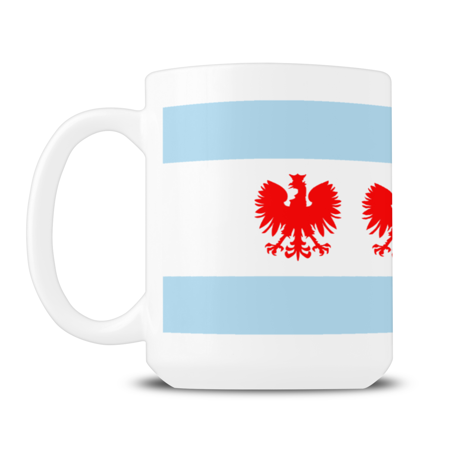 Chicago Flag Polish Four Eagle 15oz Mug
