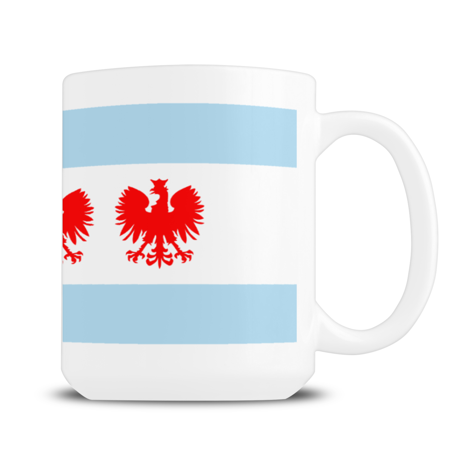 Chicago Flag Polish Four Eagle 15oz Mug