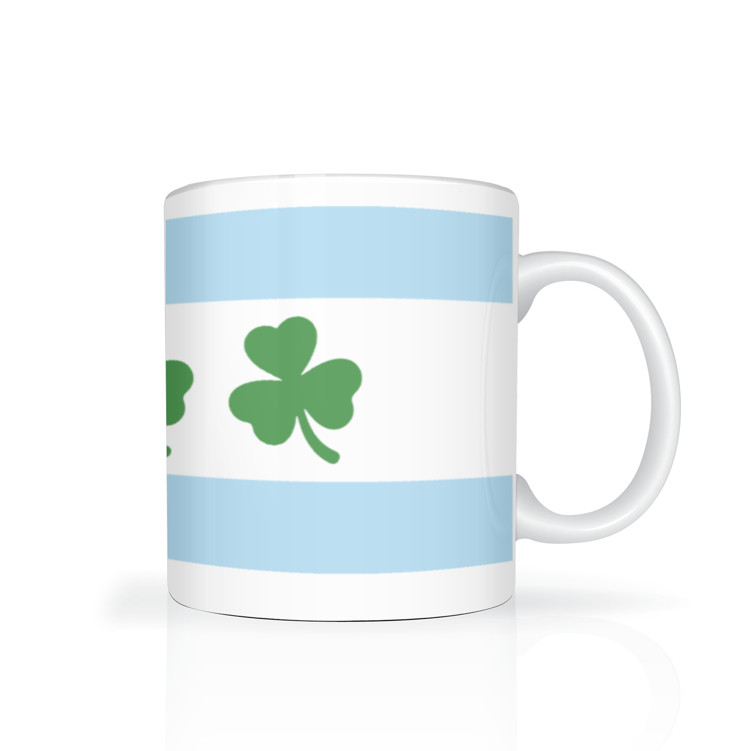 Chicago Flag Shamrock 2 Tone 11oz Mug