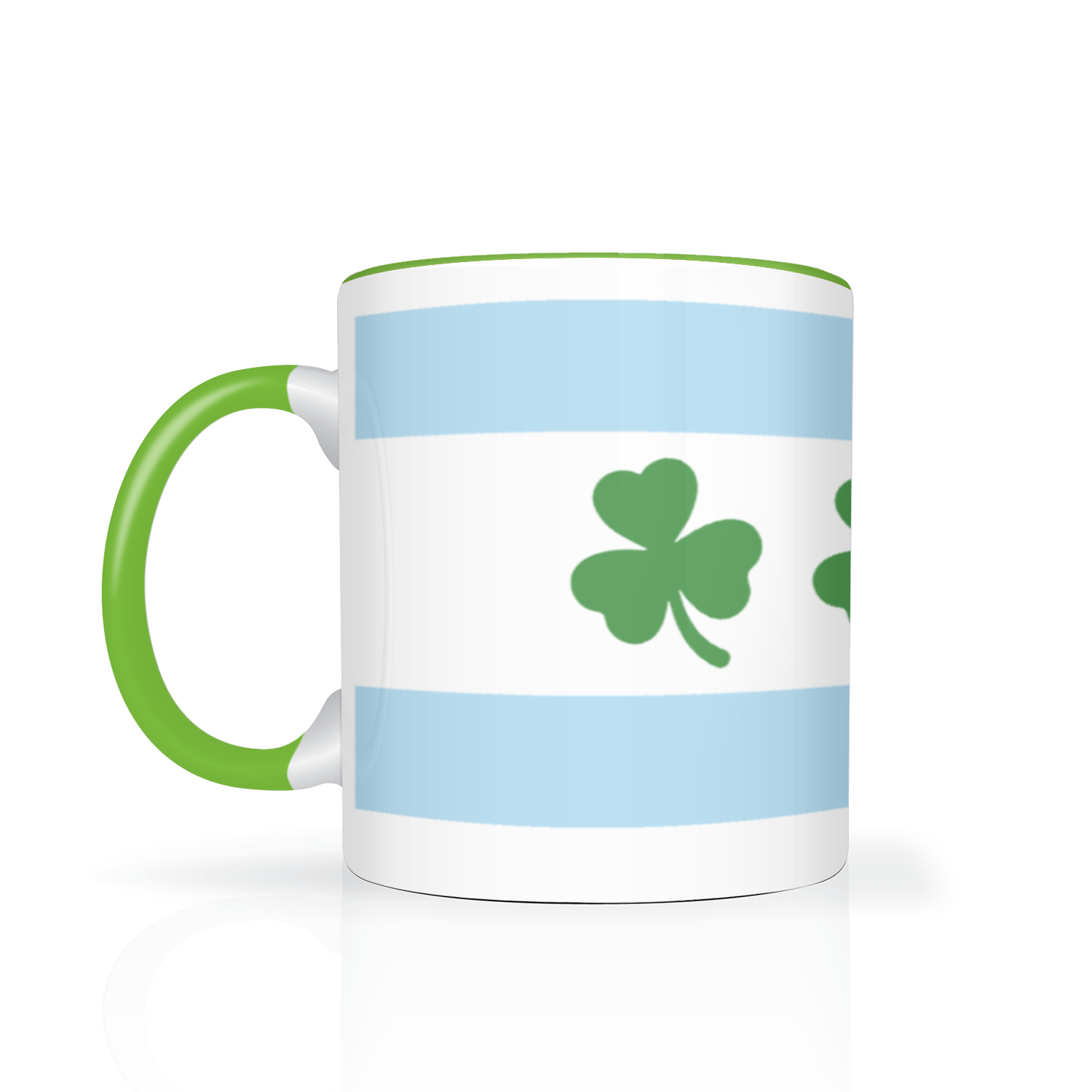 Chicago Flag Shamrock 2 Tone 11oz Mug