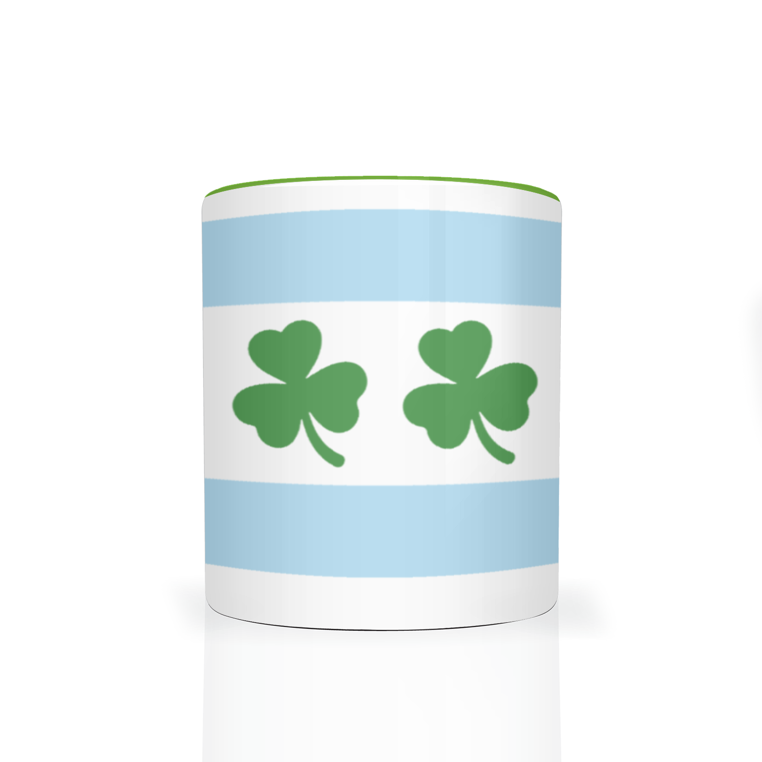 Chicago Flag Shamrock 2 Tone 11oz Mug