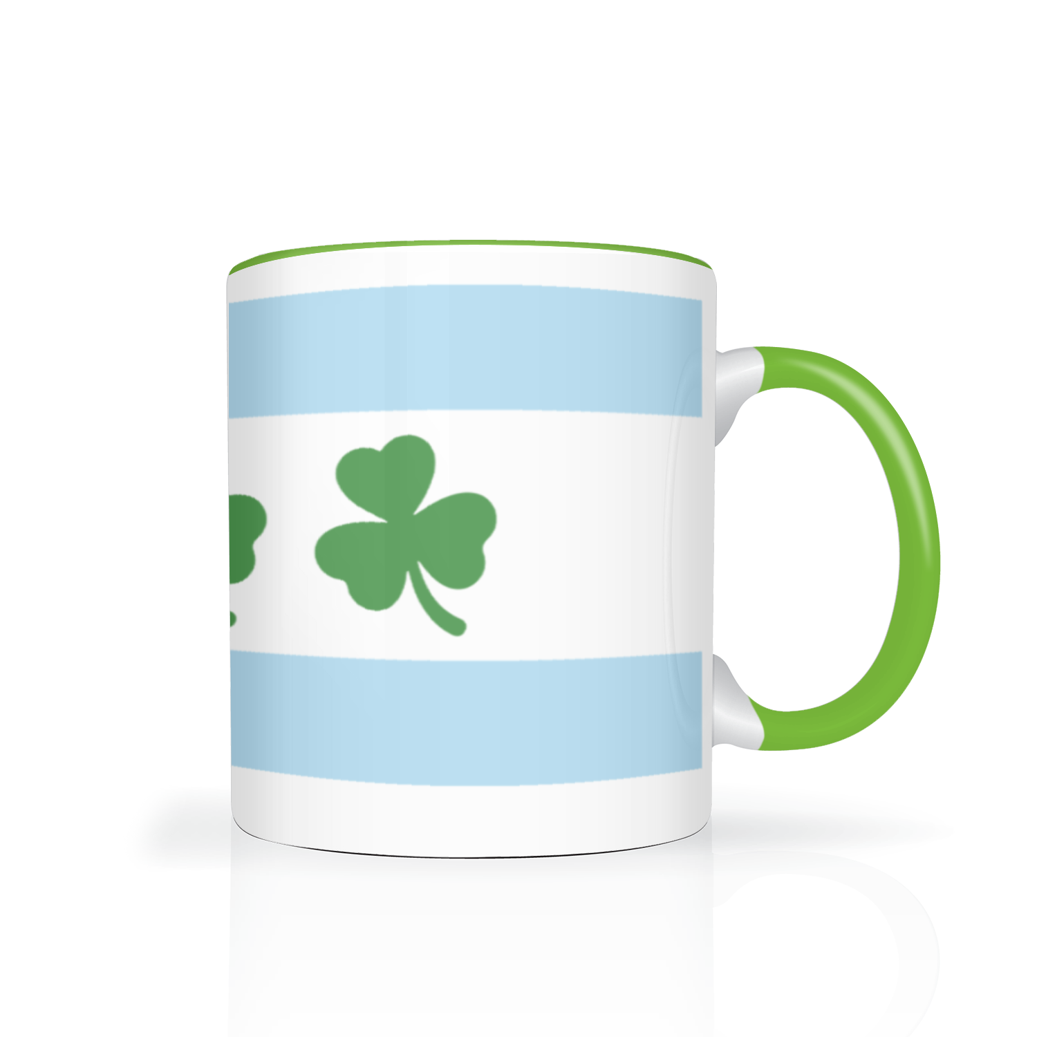 Chicago Flag Shamrock 2 Tone 11oz Mug