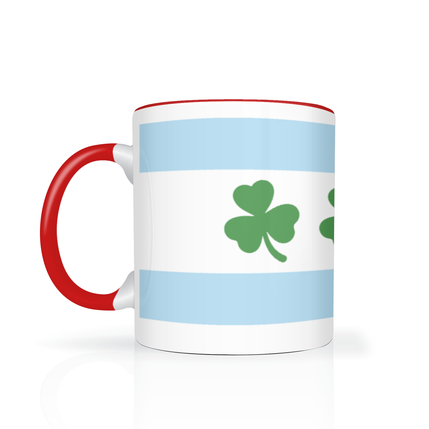 Chicago Flag Shamrock 2 Tone 11oz Mug