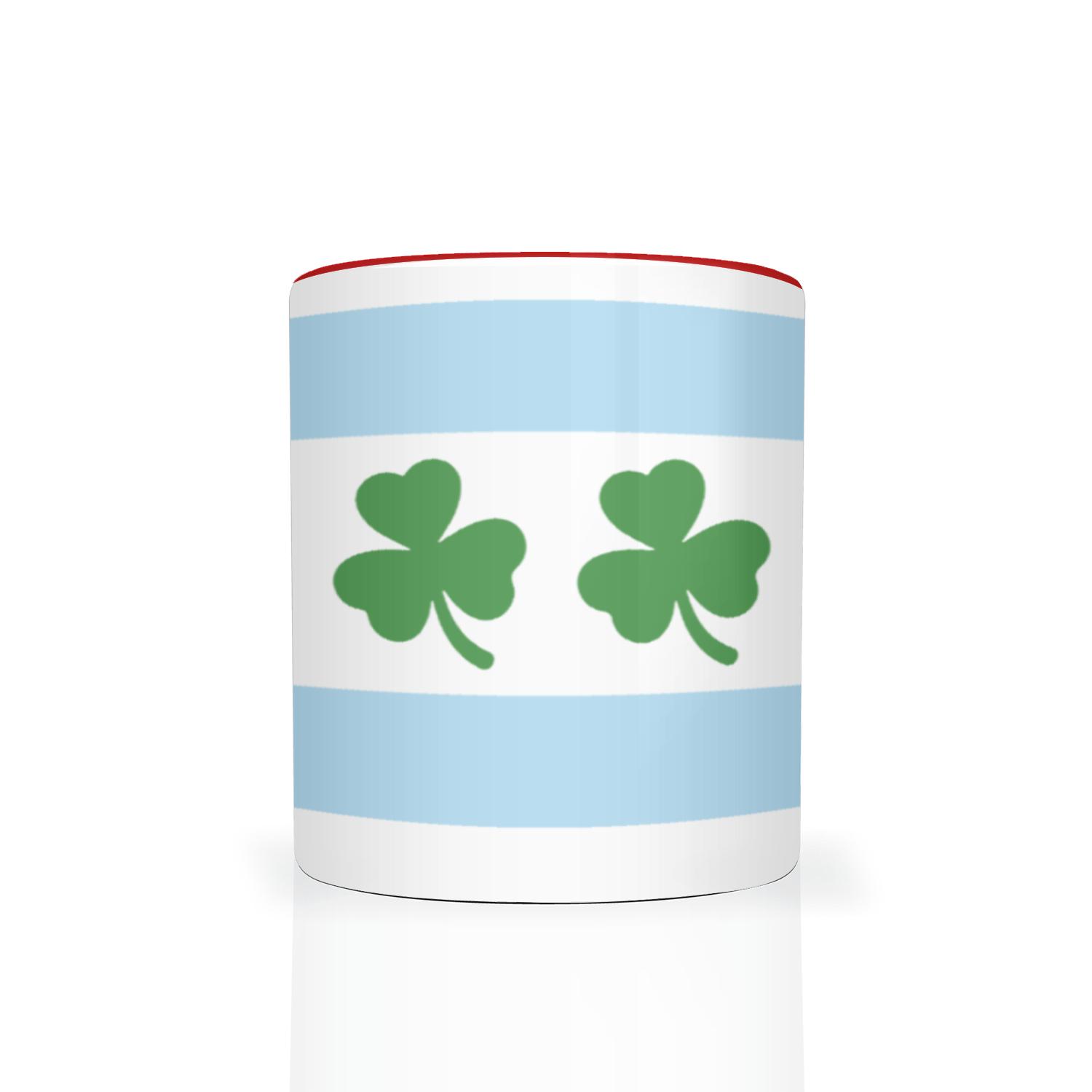 Chicago Flag Shamrock 2 Tone 11oz Mug